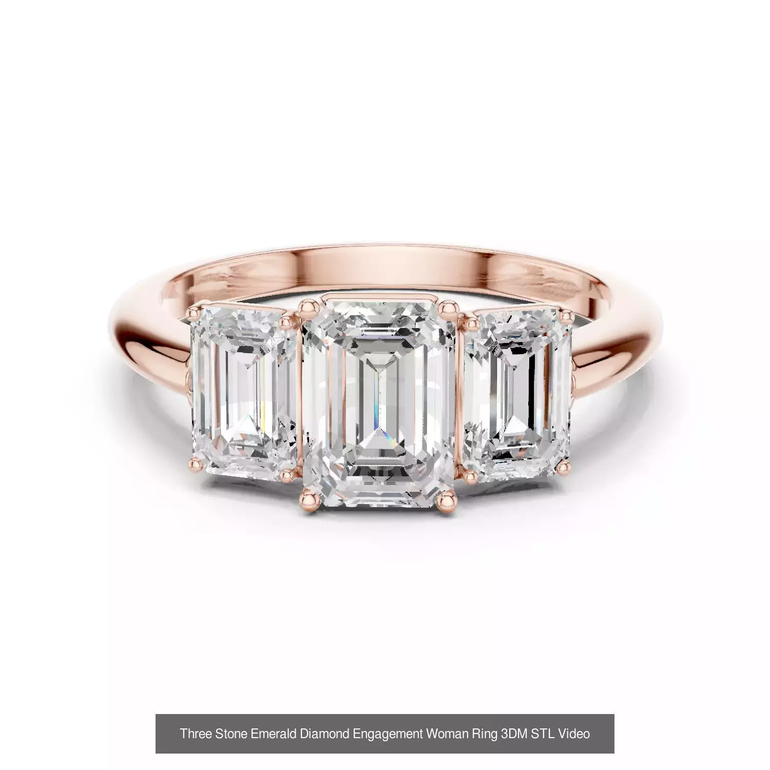 2138 All Diamond Rings 3DM STL FBX OBJ 3 Color Rendering Videos 3D Model Collection_373