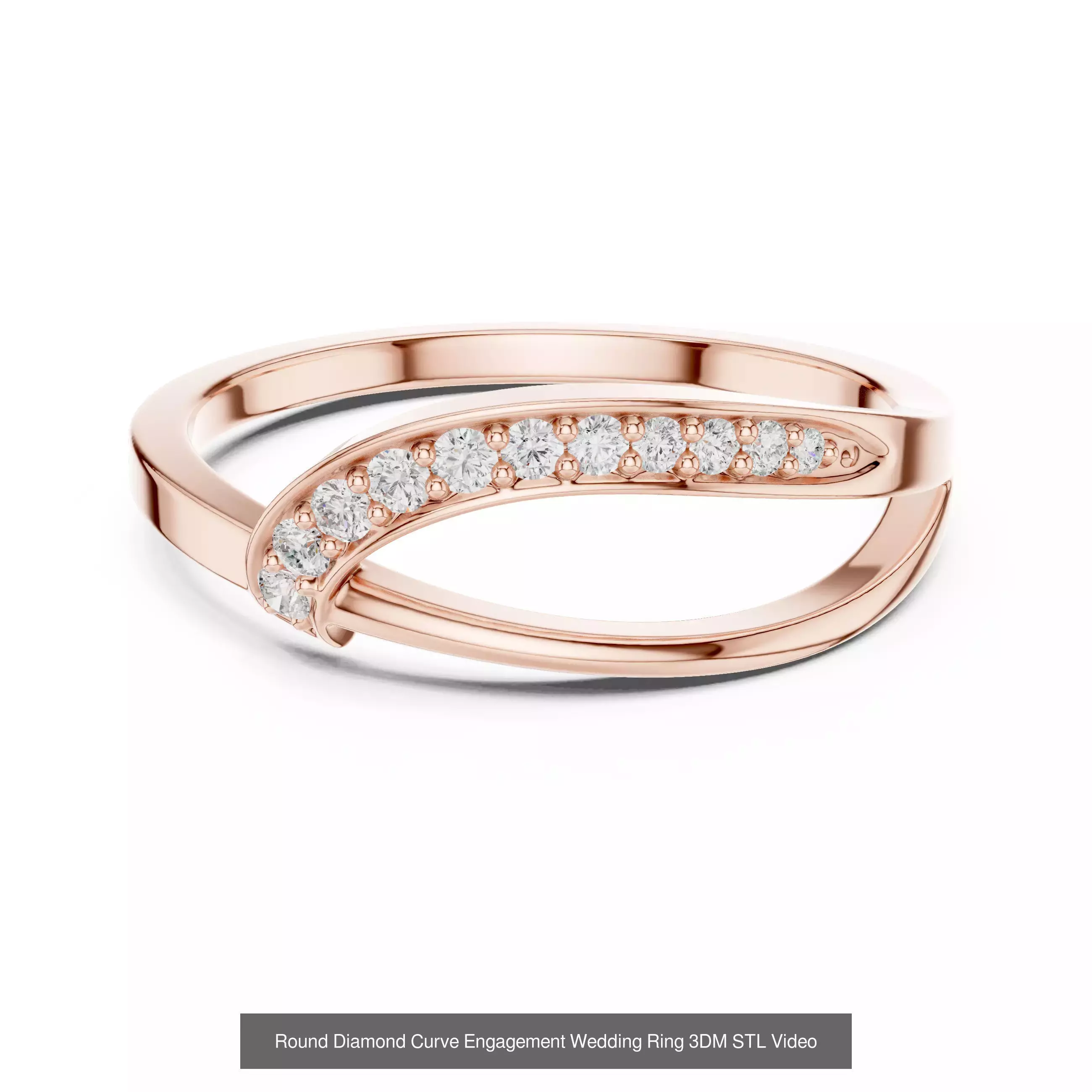 2138 All Diamond Rings 3DM STL FBX OBJ 3 Color Rendering Videos 3D Model Collection_252