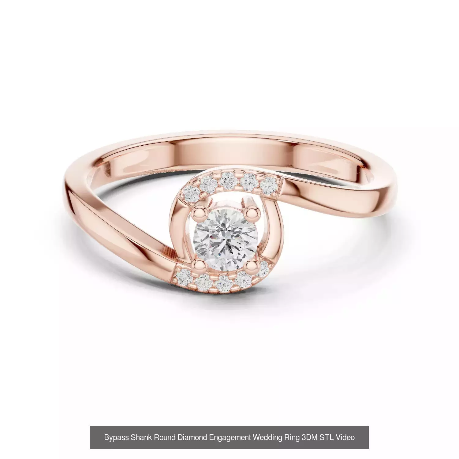 2138 All Diamond Rings 3DM STL FBX OBJ 3 Color Rendering Videos 3D Model Collection_237