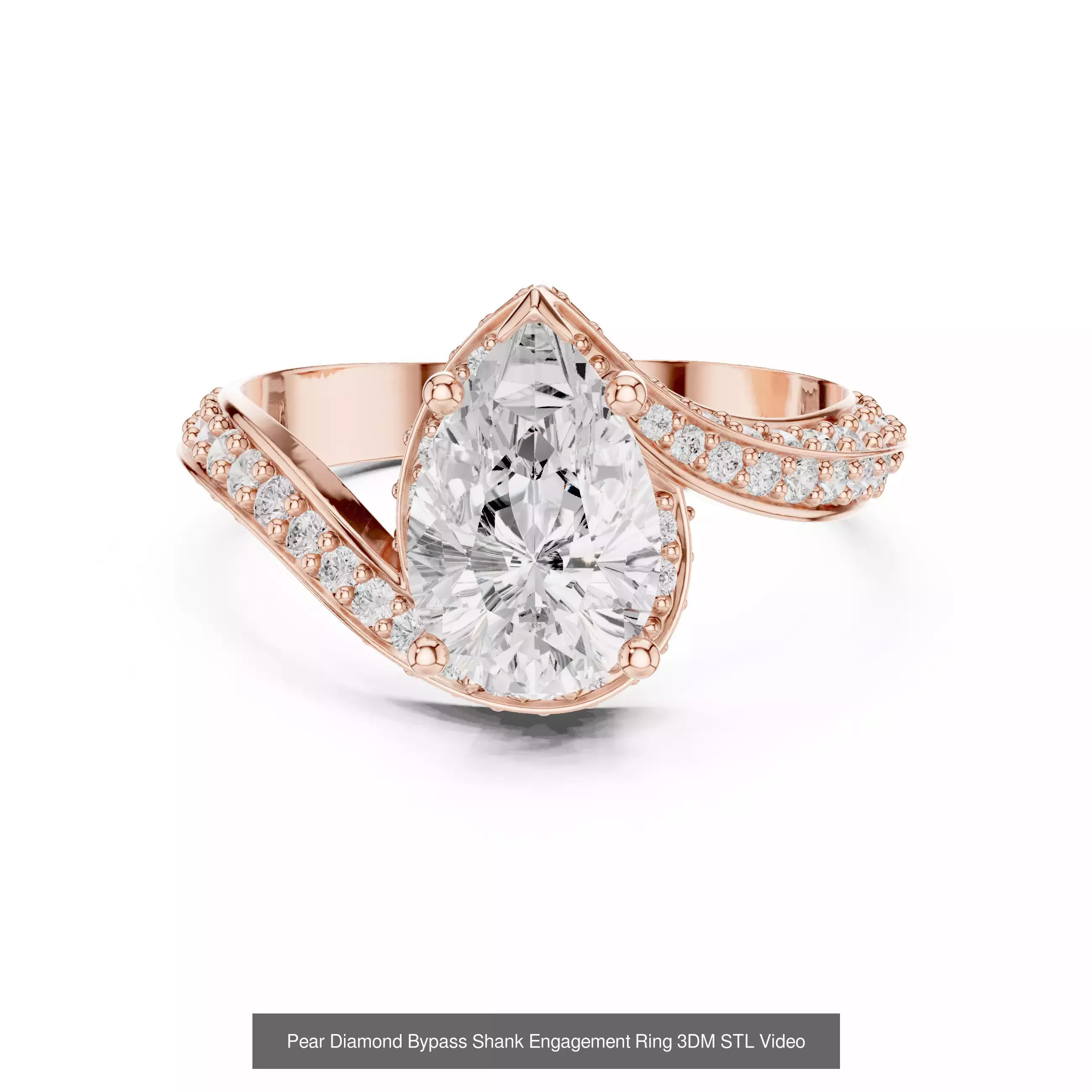 2138 All Diamond Rings 3DM STL FBX OBJ 3 Color Rendering Videos 3D Model Collection_261