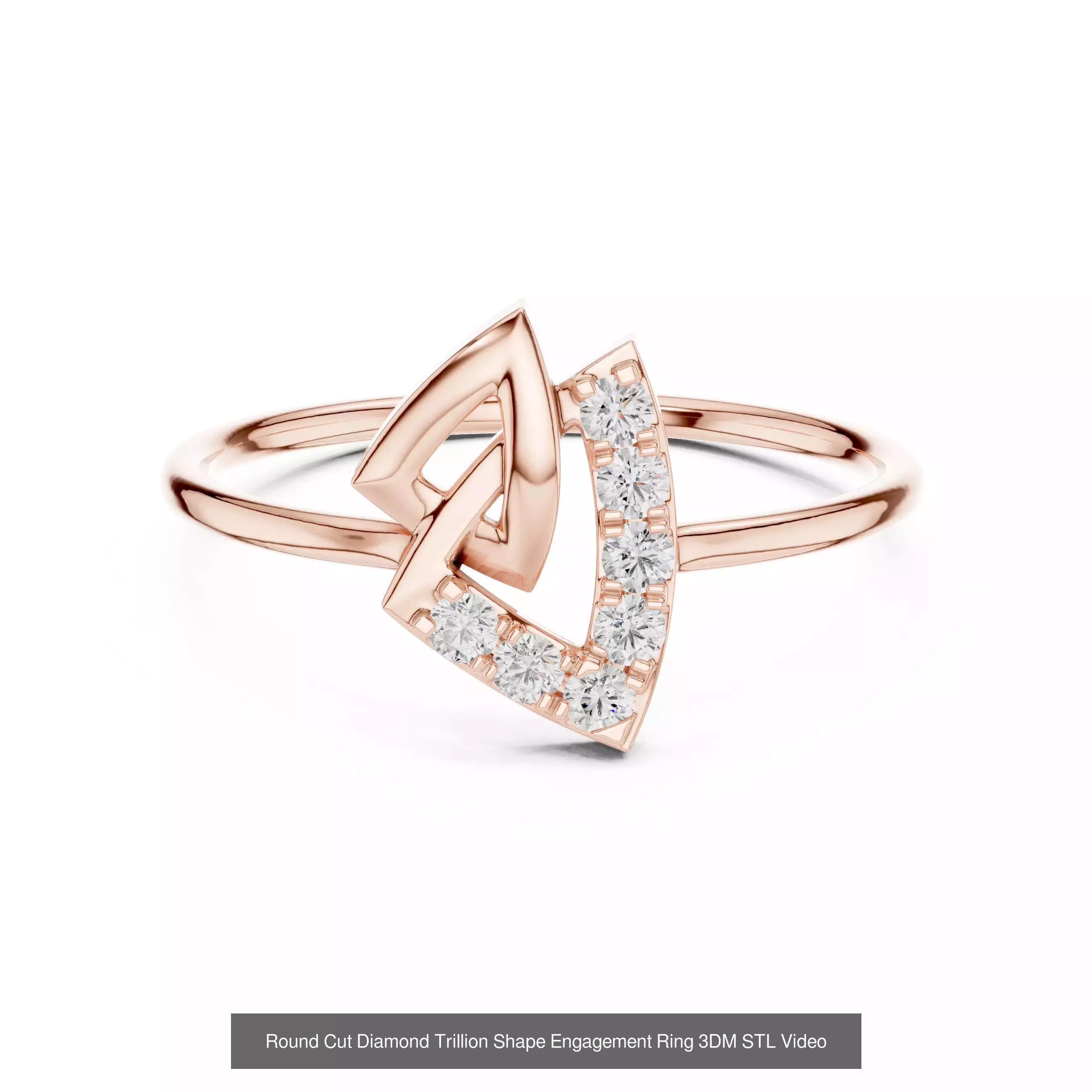 2138 All Diamond Rings 3DM STL FBX OBJ 3 Color Rendering Videos 3D Model Collection_310