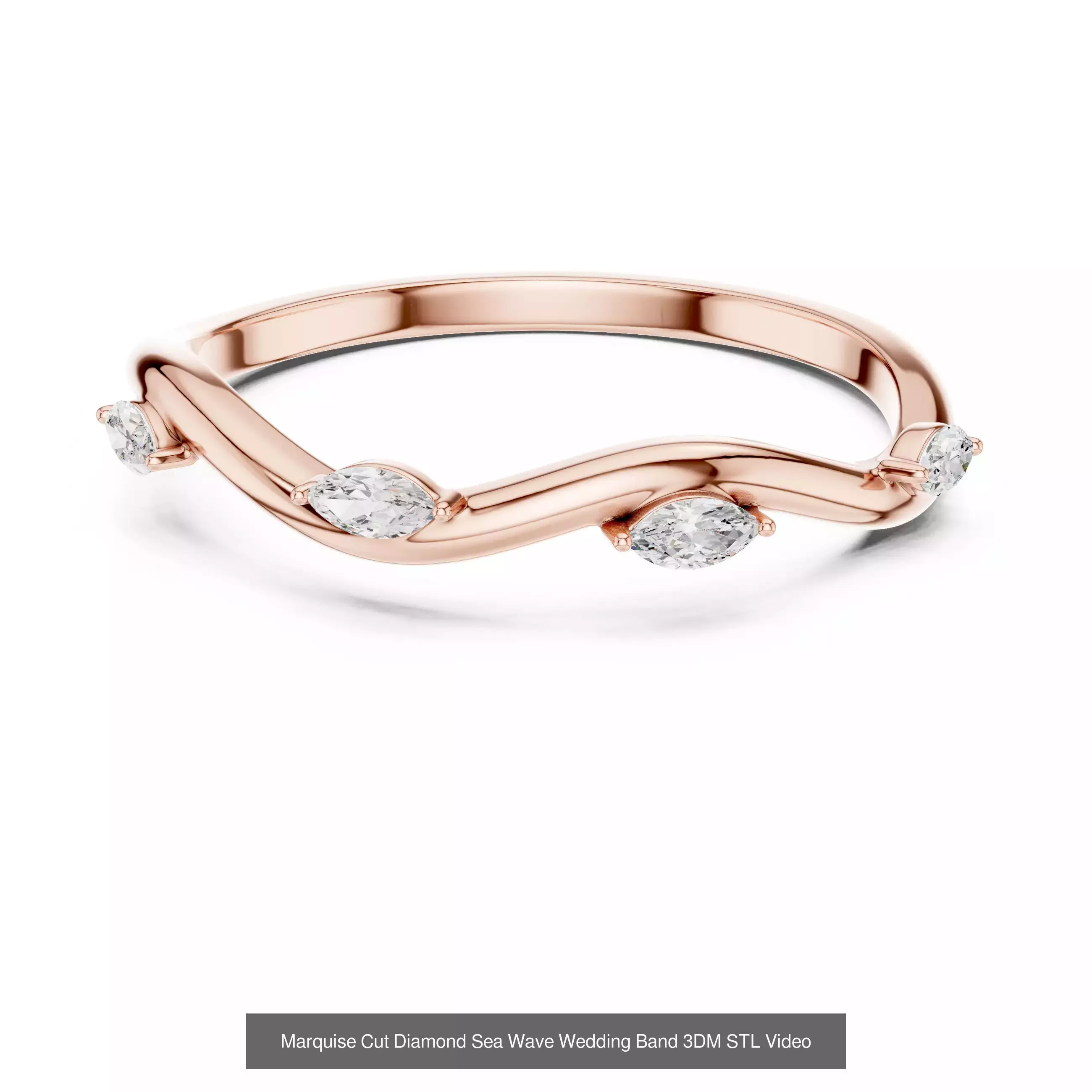 2138 All Diamond Rings 3DM STL FBX OBJ 3 Color Rendering Videos 3D Model Collection_253