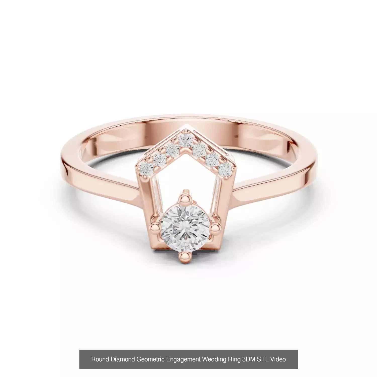 2138 All Diamond Rings 3DM STL FBX OBJ 3 Color Rendering Videos 3D Model Collection_238