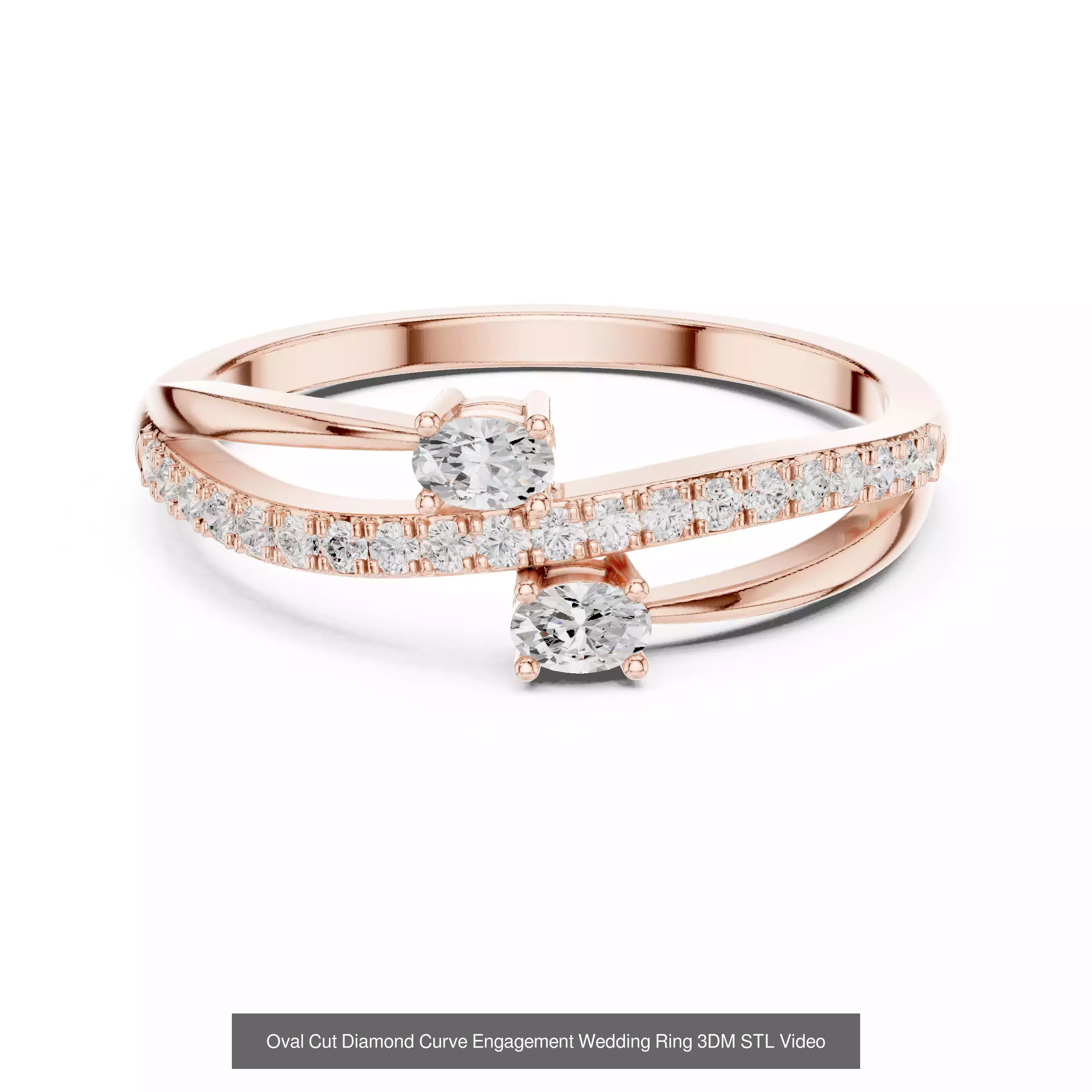 2138 All Diamond Rings 3DM STL FBX OBJ 3 Color Rendering Videos 3D Model Collection_321