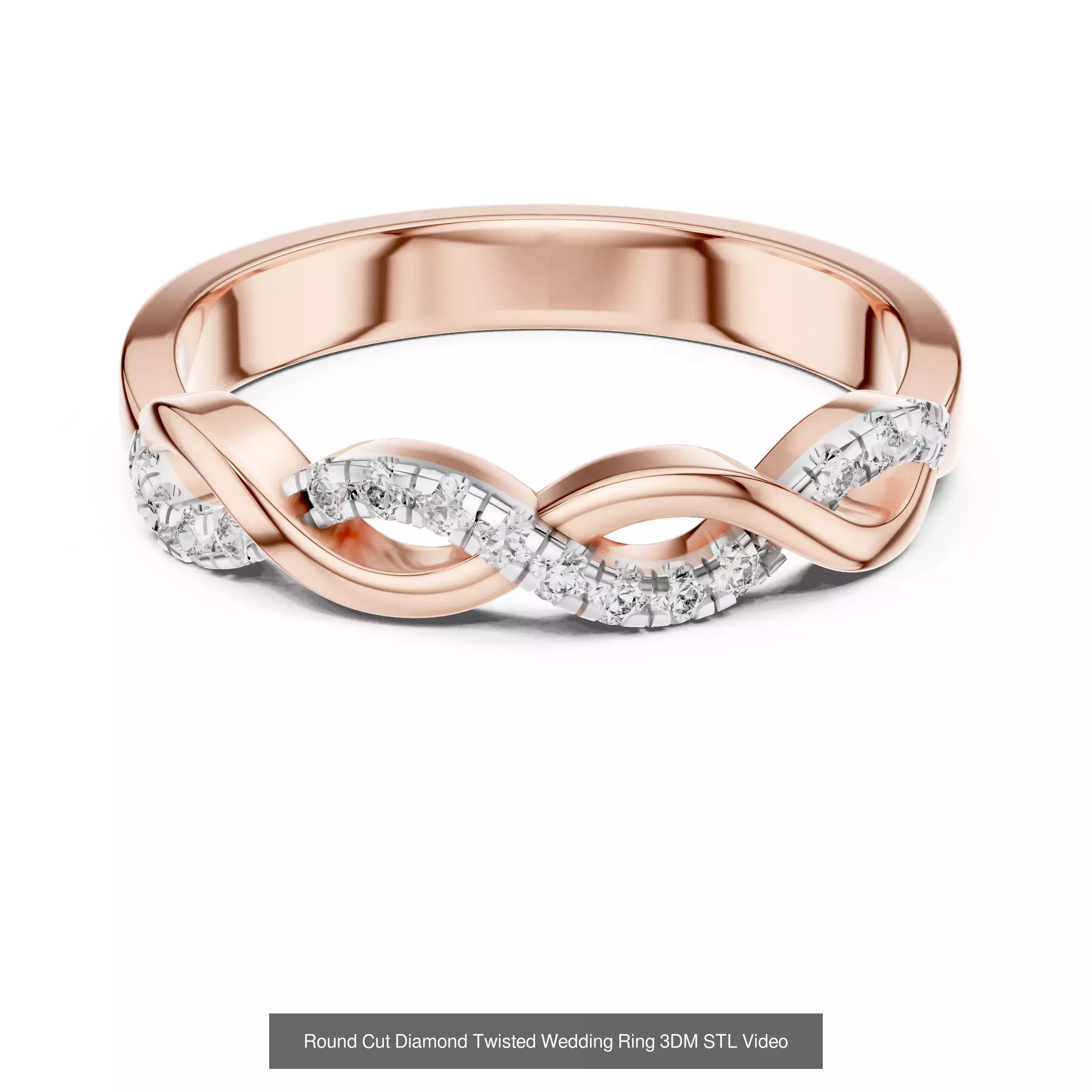 2138 All Diamond Rings 3DM STL FBX OBJ 3 Color Rendering Videos 3D Model Collection_139