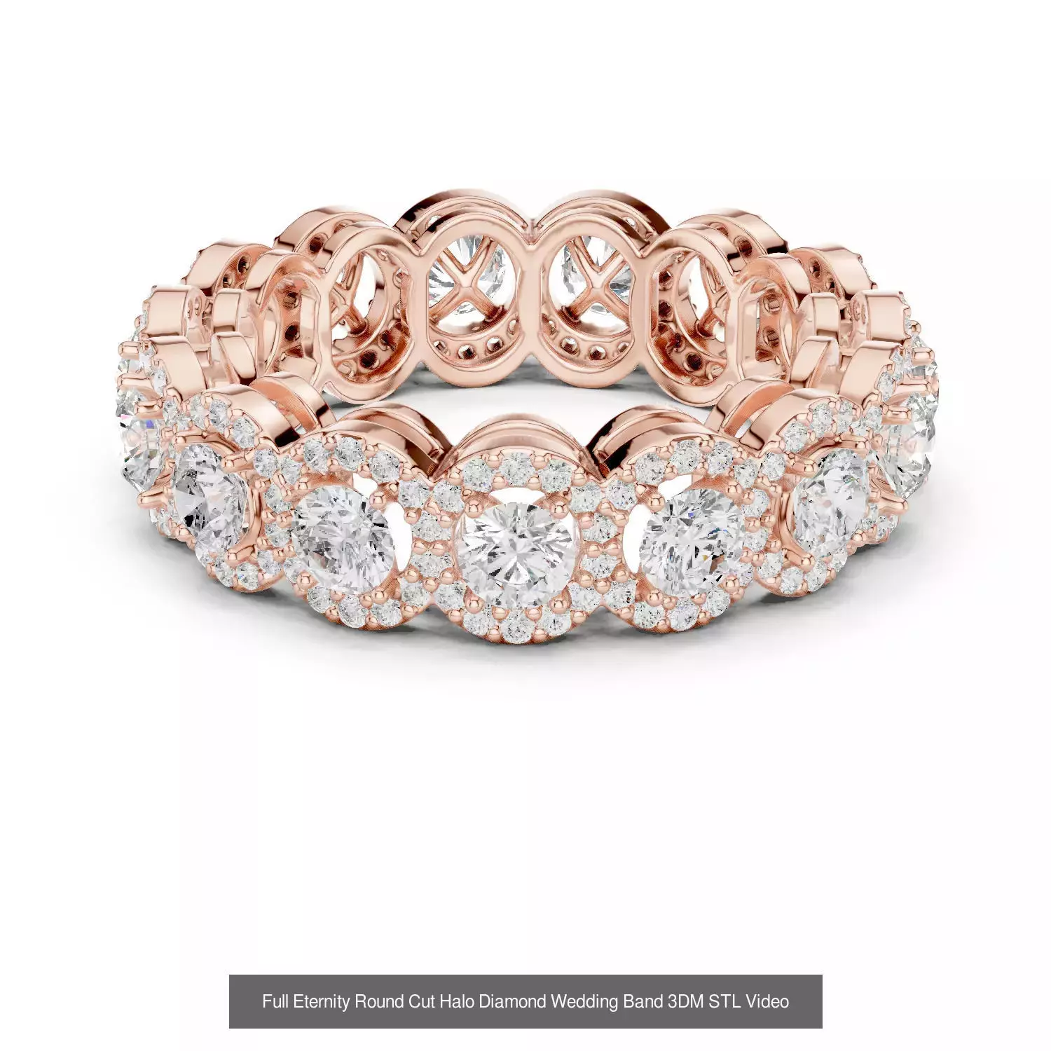 2138 All Diamond Rings 3DM STL FBX OBJ 3 Color Rendering Videos 3D Model Collection_199