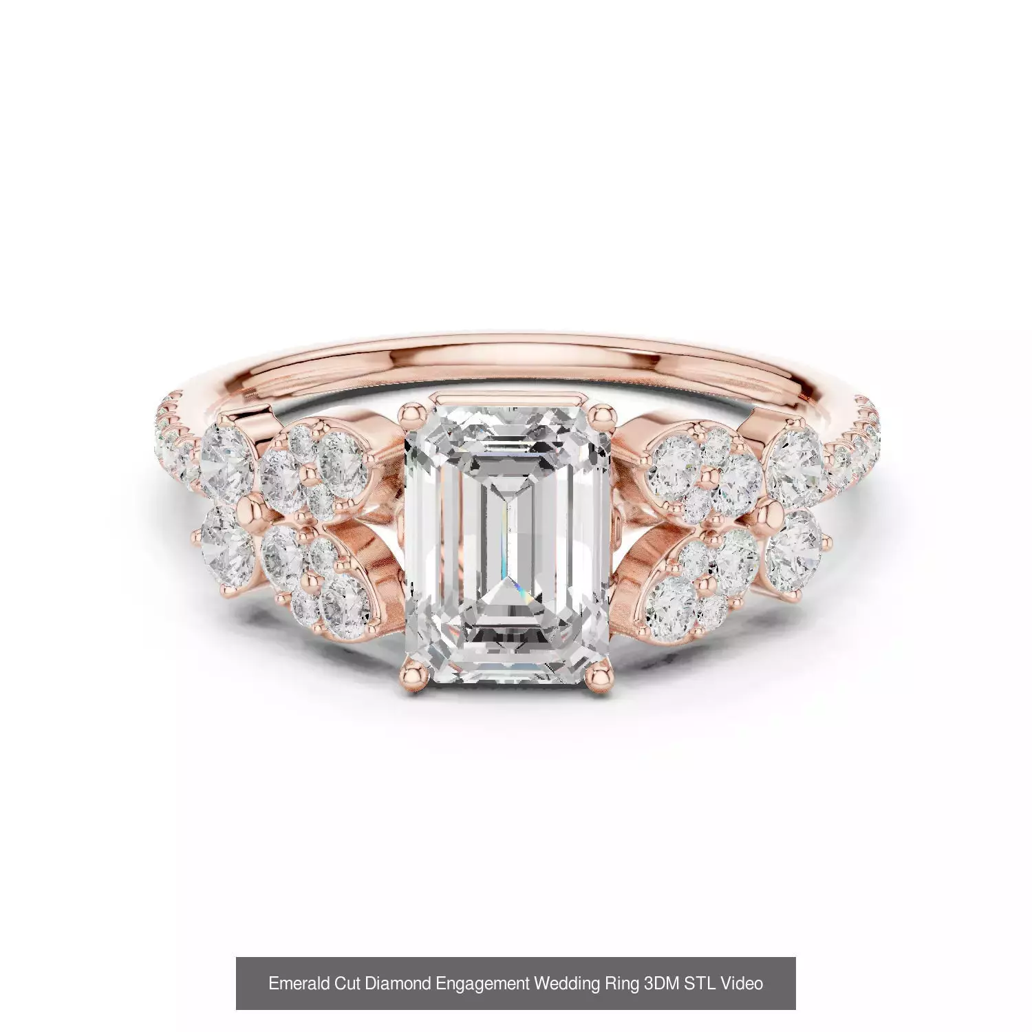 2138 All Diamond Rings 3DM STL FBX OBJ 3 Color Rendering Videos 3D Model Collection_369