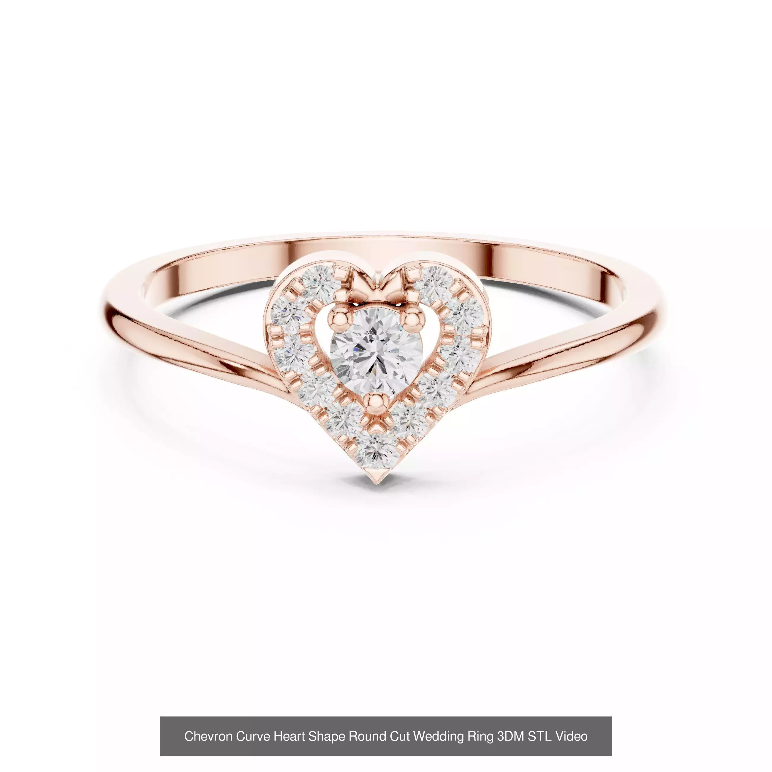 2138 All Diamond Rings 3DM STL FBX OBJ 3 Color Rendering Videos 3D Model Collection_318