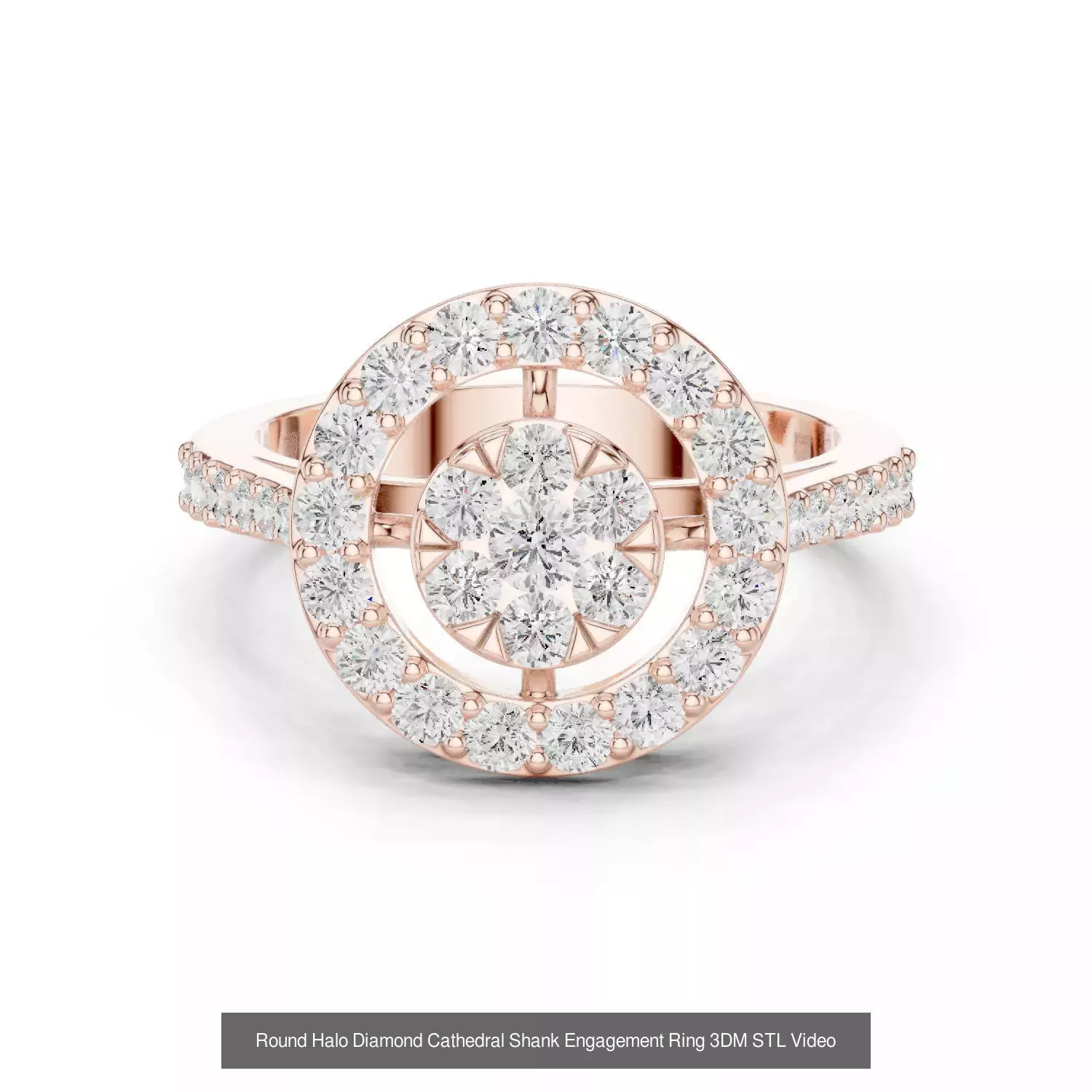 2138 All Diamond Rings 3DM STL FBX OBJ 3 Color Rendering Videos 3D Model Collection_221