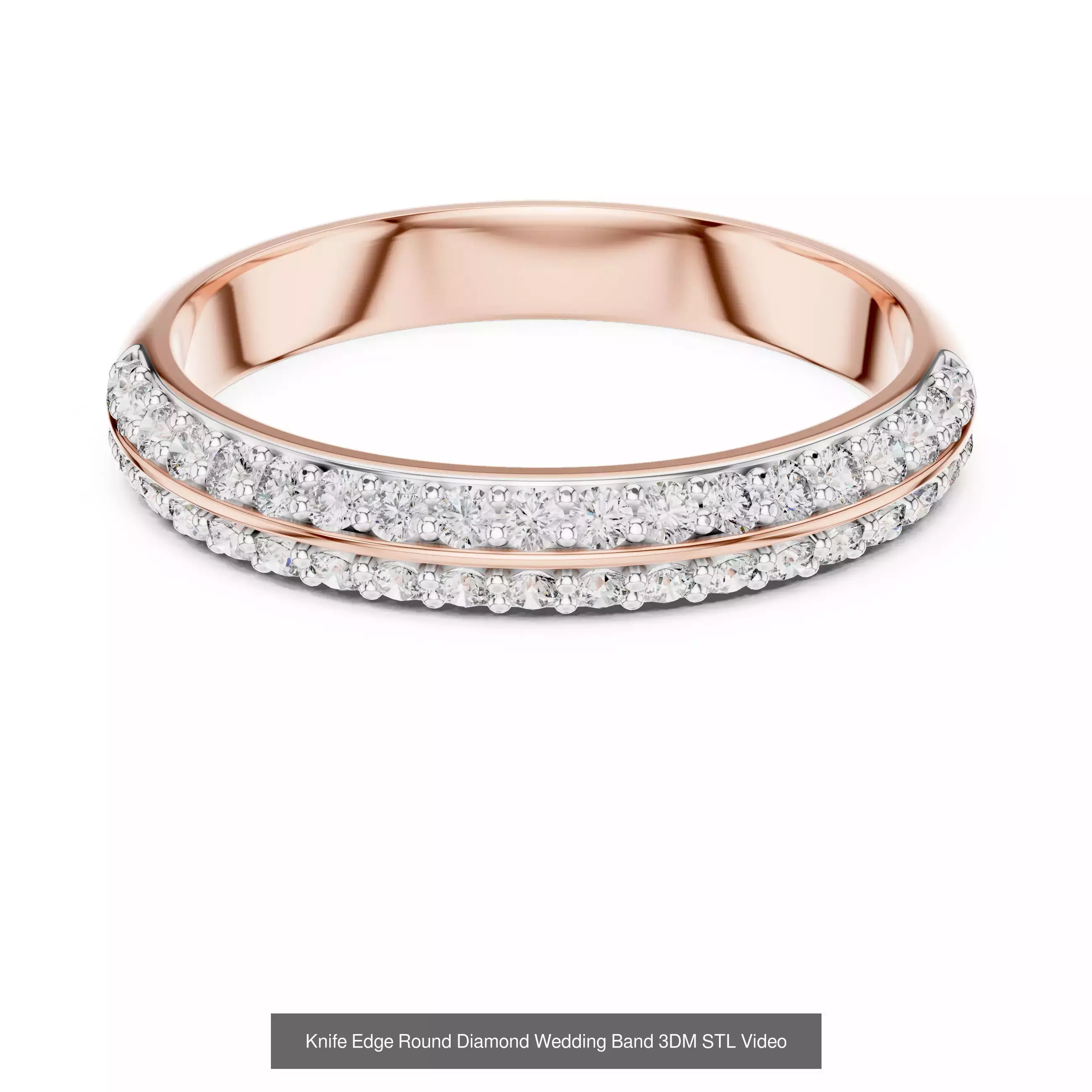 2138 All Diamond Rings 3DM STL FBX OBJ 3 Color Rendering Videos 3D Model Collection_162