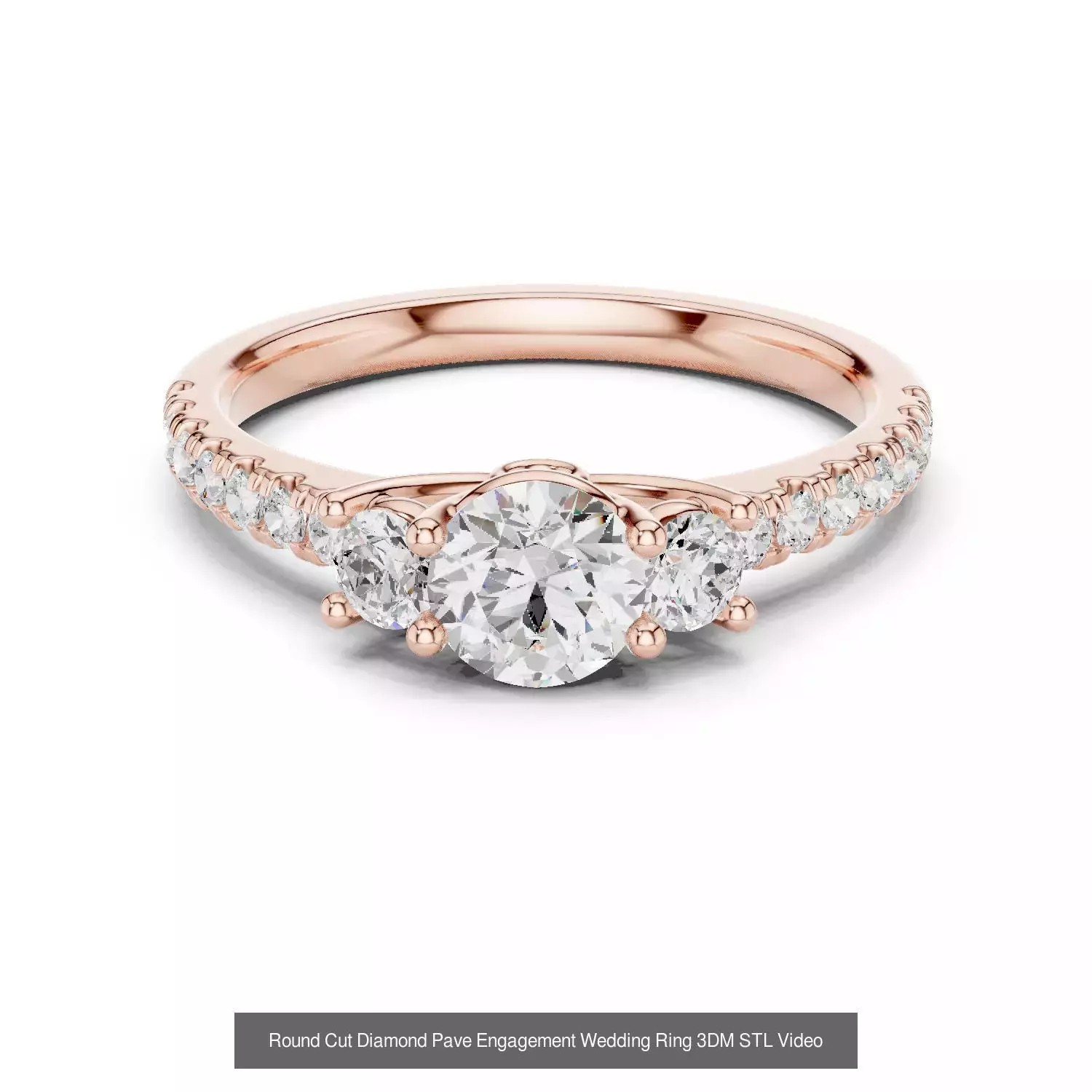 2138 All Diamond Rings 3DM STL FBX OBJ 3 Color Rendering Videos 3D Model Collection_211