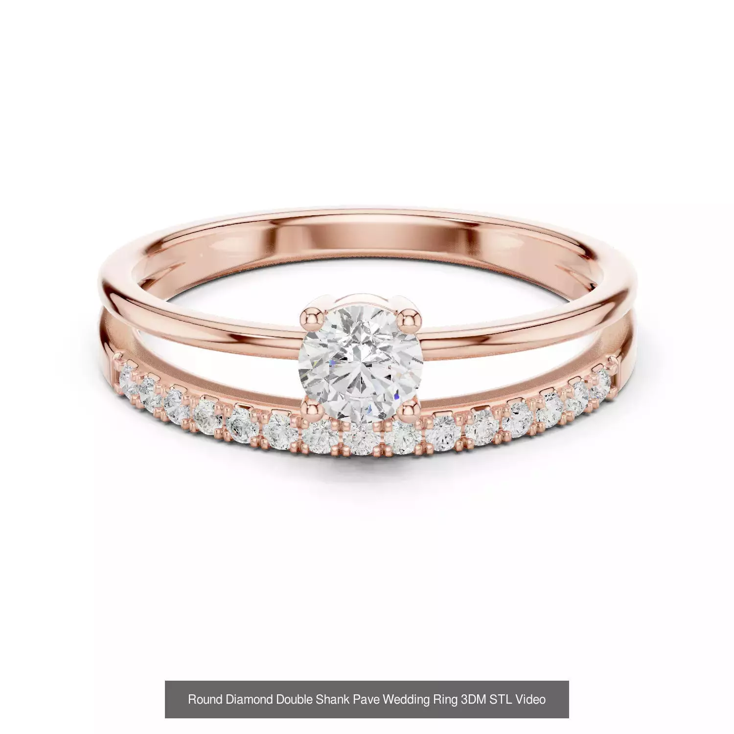 2138 All Diamond Rings 3DM STL FBX OBJ 3 Color Rendering Videos 3D Model Collection_228