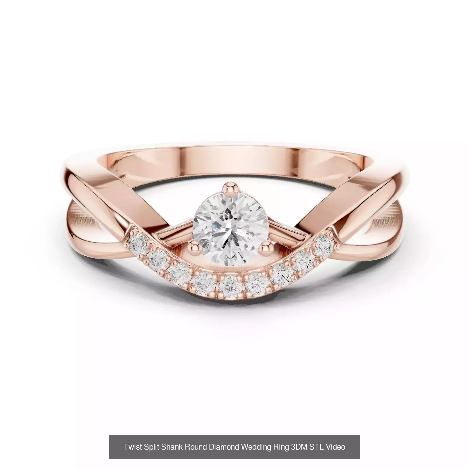 2138 All Diamond Rings 3DM STL FBX OBJ 3 Color Rendering Videos 3D Model Collection_225