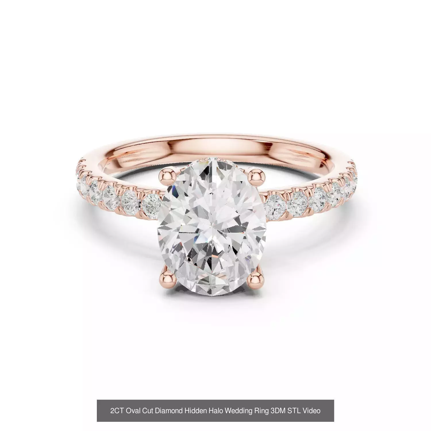 2138 All Diamond Rings 3DM STL FBX OBJ 3 Color Rendering Videos 3D Model Collection_247