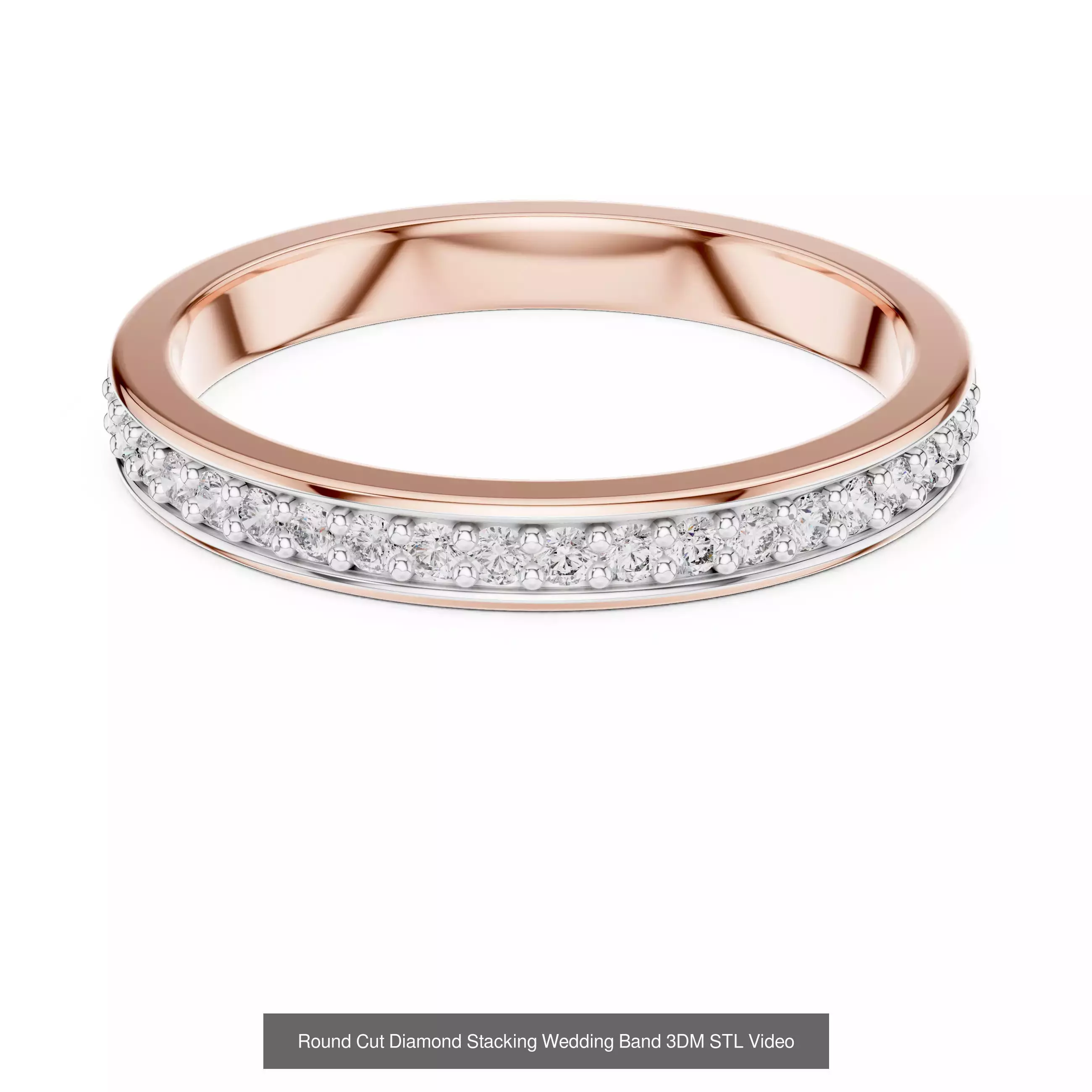 2138 All Diamond Rings 3DM STL FBX OBJ 3 Color Rendering Videos 3D Model Collection_173