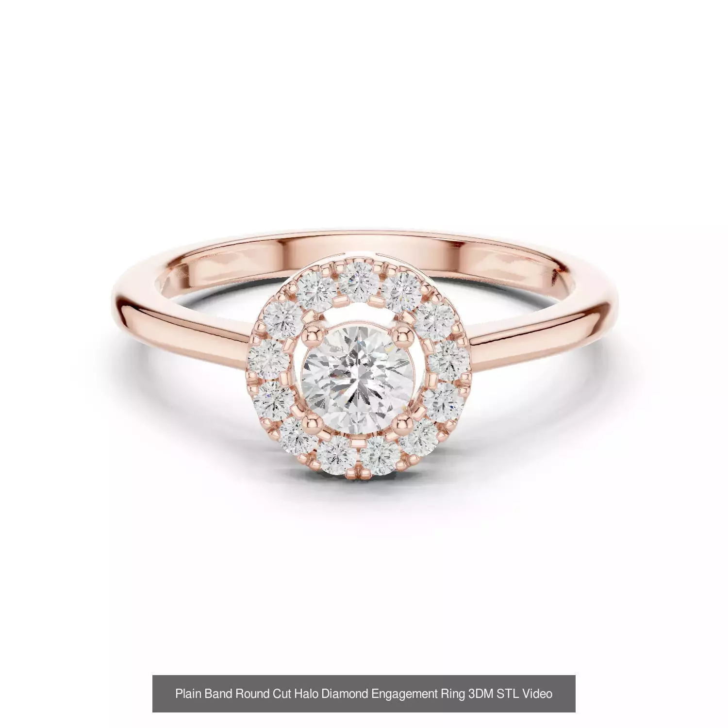 2138 All Diamond Rings 3DM STL FBX OBJ 3 Color Rendering Videos 3D Model Collection_229