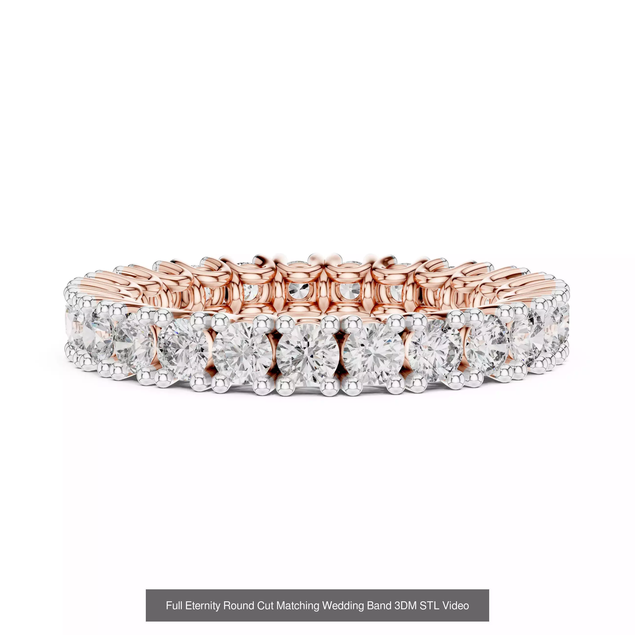 2138 All Diamond Rings 3DM STL FBX OBJ 3 Color Rendering Videos 3D Model Collection_150