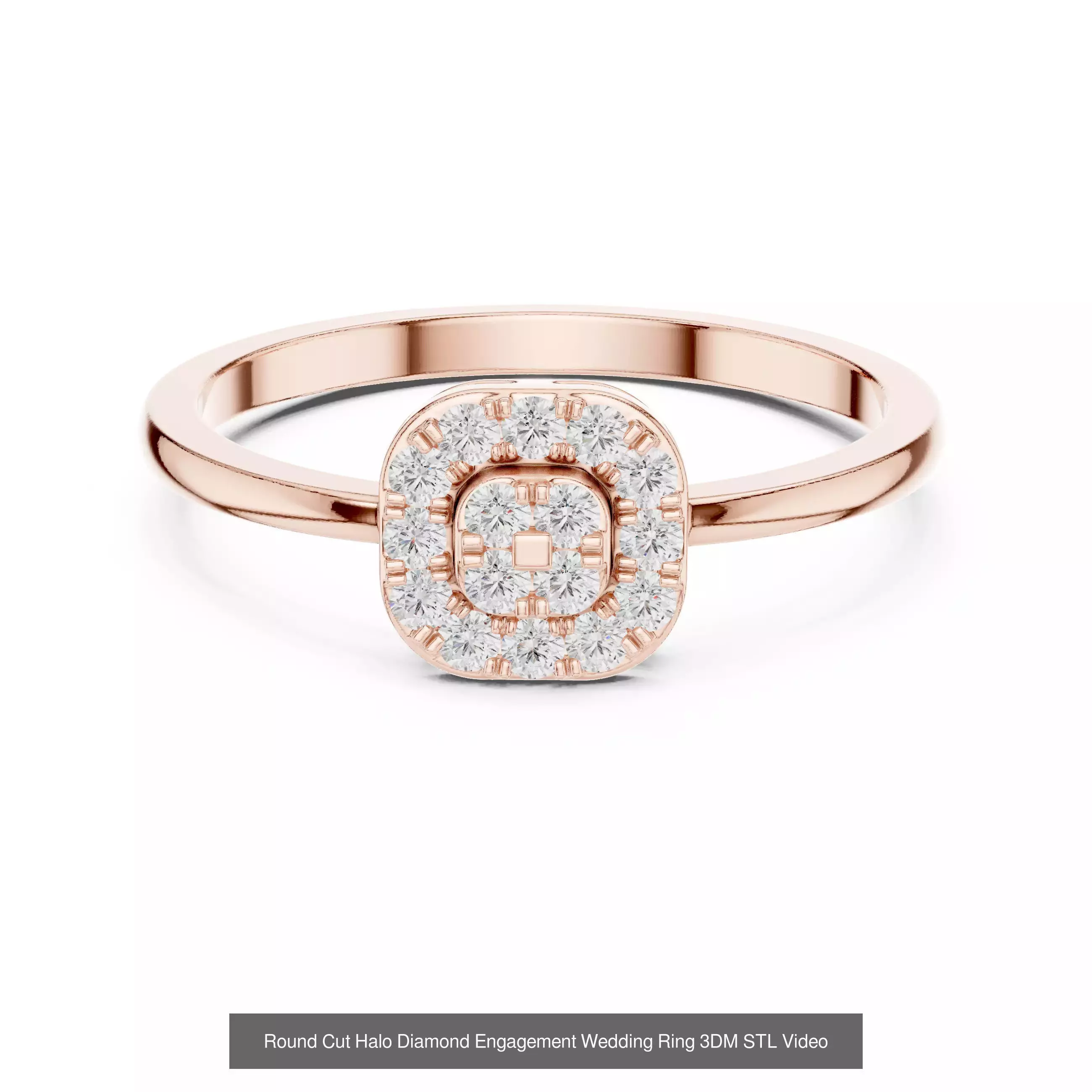 2138 All Diamond Rings 3DM STL FBX OBJ 3 Color Rendering Videos 3D Model Collection_319