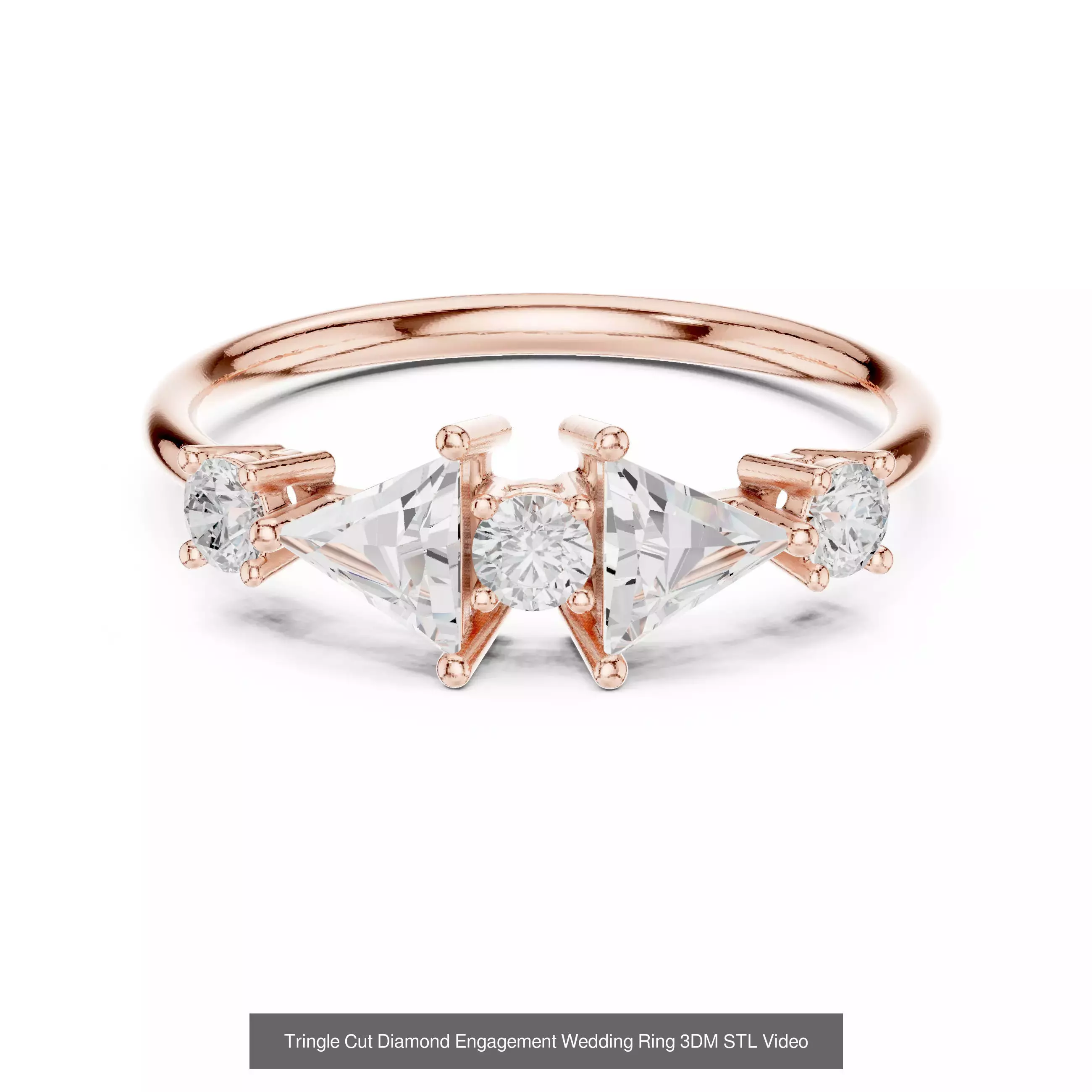 2138 All Diamond Rings 3DM STL FBX OBJ 3 Color Rendering Videos 3D Model Collection_320