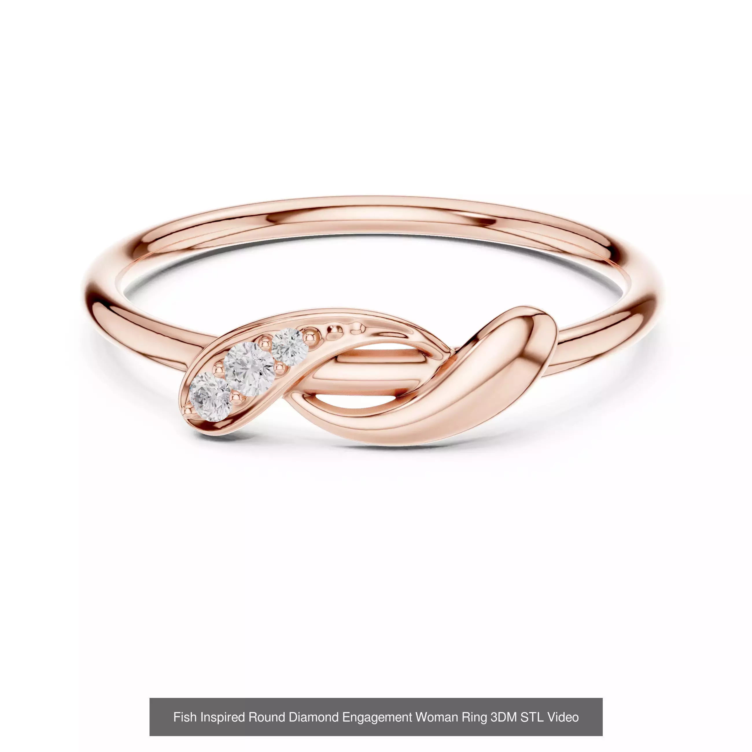 2138 All Diamond Rings 3DM STL FBX OBJ 3 Color Rendering Videos 3D Model Collection_286