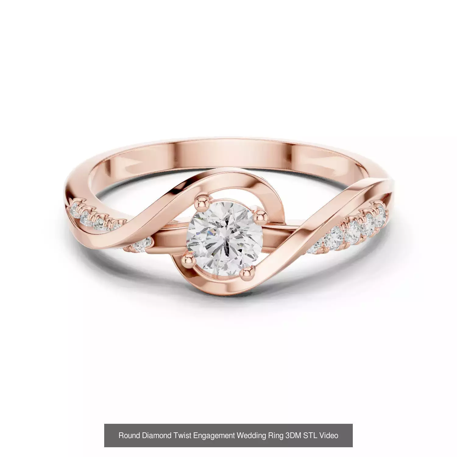 2138 All Diamond Rings 3DM STL FBX OBJ 3 Color Rendering Videos 3D Model Collection_232