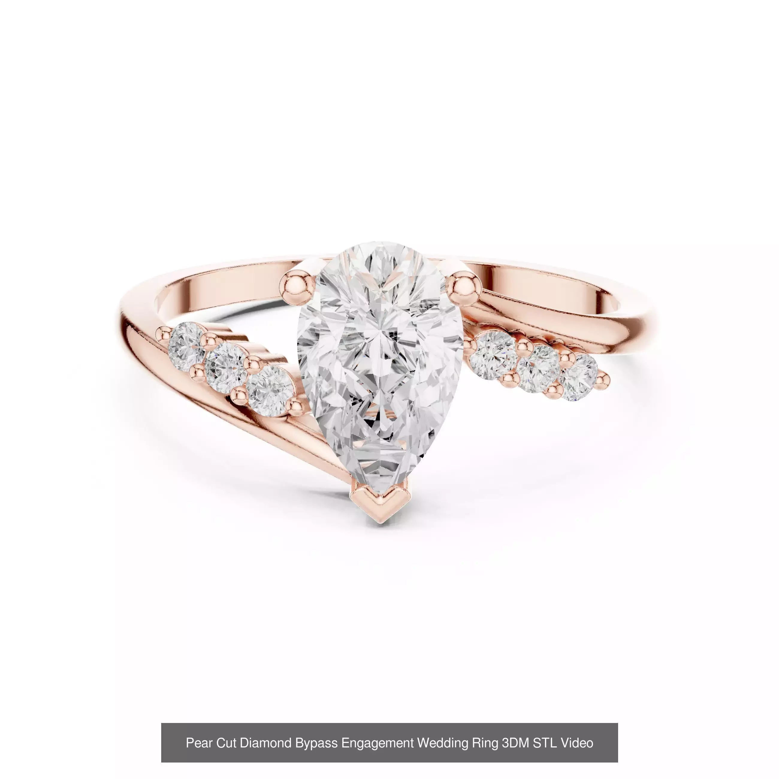 2138 All Diamond Rings 3DM STL FBX OBJ 3 Color Rendering Videos 3D Model Collection_322