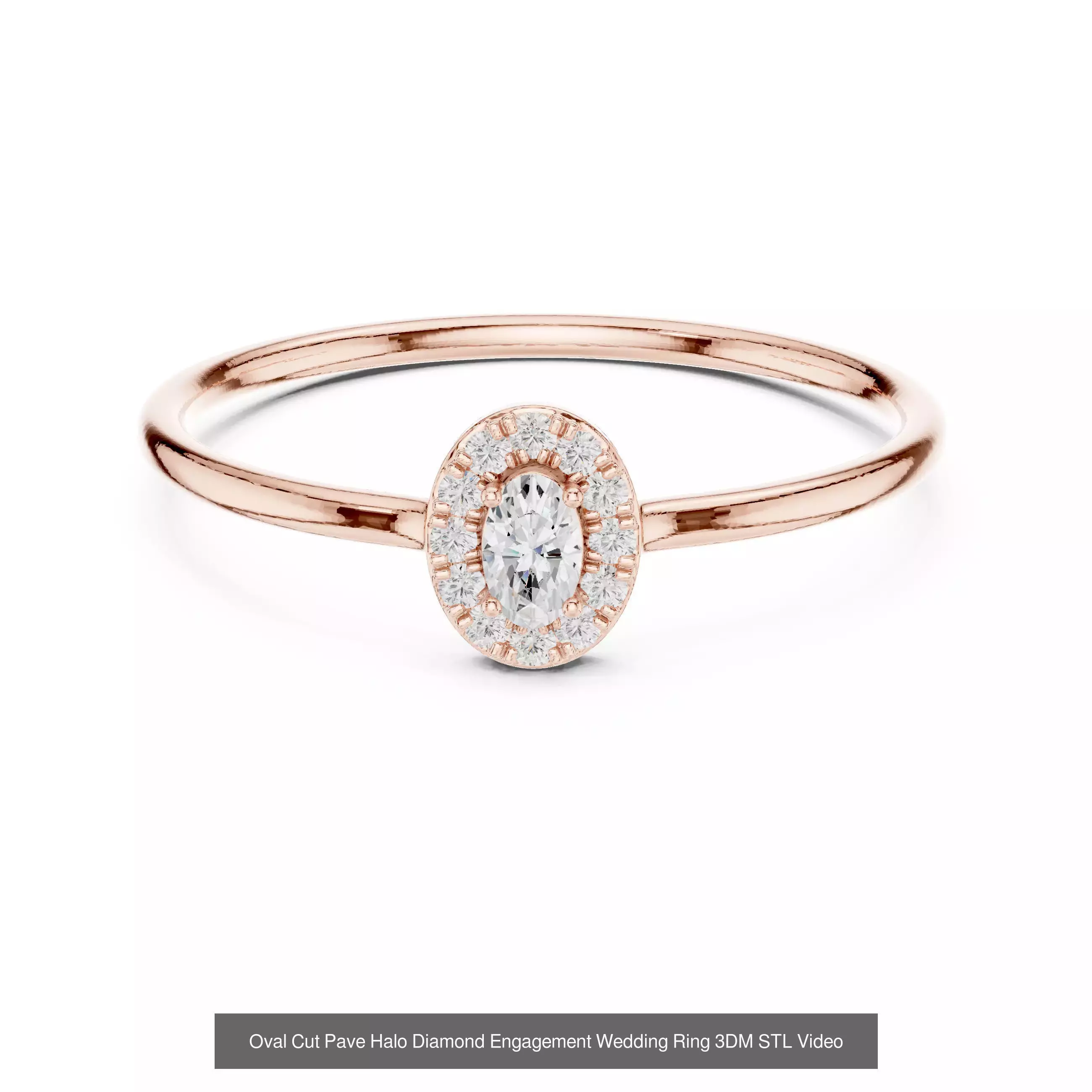 2138 All Diamond Rings 3DM STL FBX OBJ 3 Color Rendering Videos 3D Model Collection_307