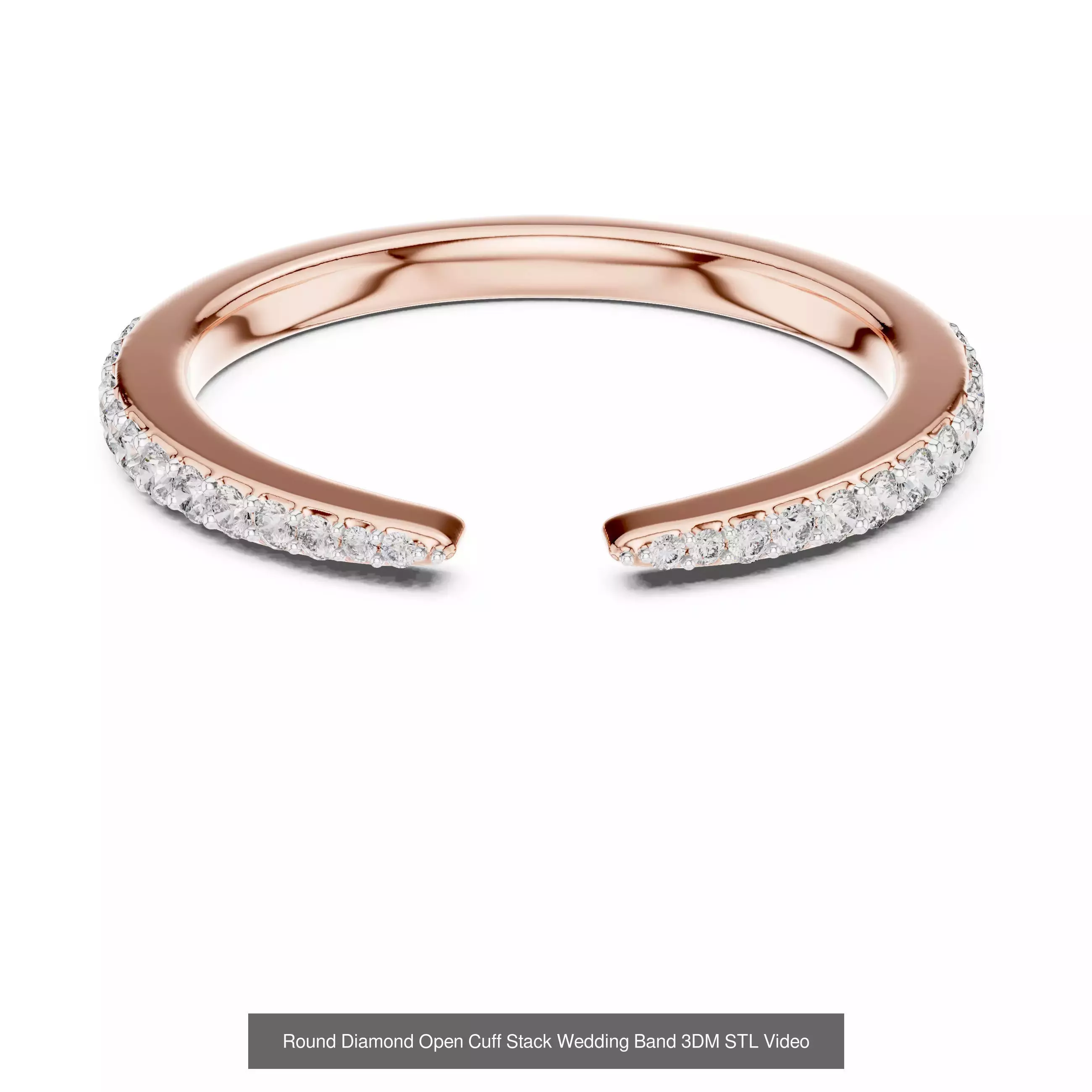 2138 All Diamond Rings 3DM STL FBX OBJ 3 Color Rendering Videos 3D Model Collection_190