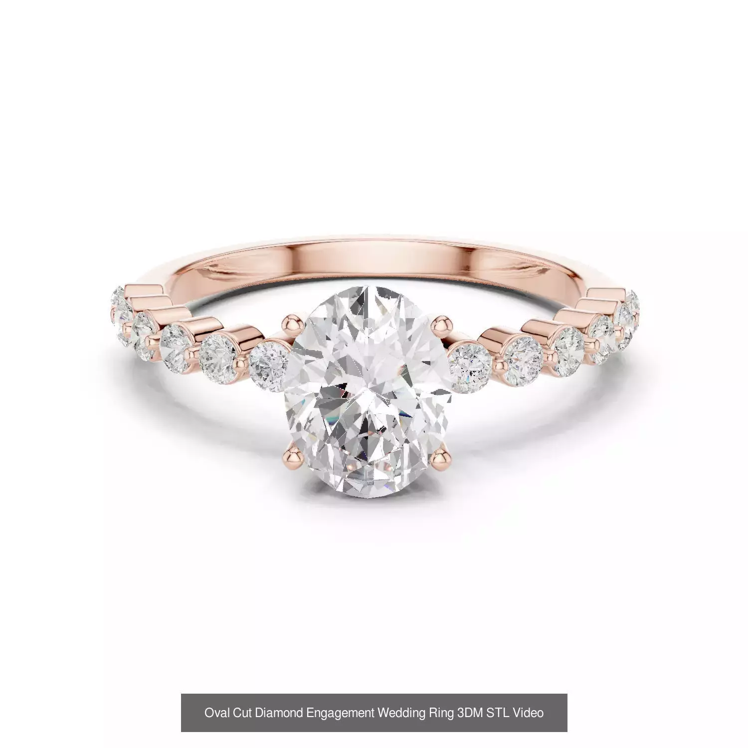 2138 All Diamond Rings 3DM STL FBX OBJ 3 Color Rendering Videos 3D Model Collection_358