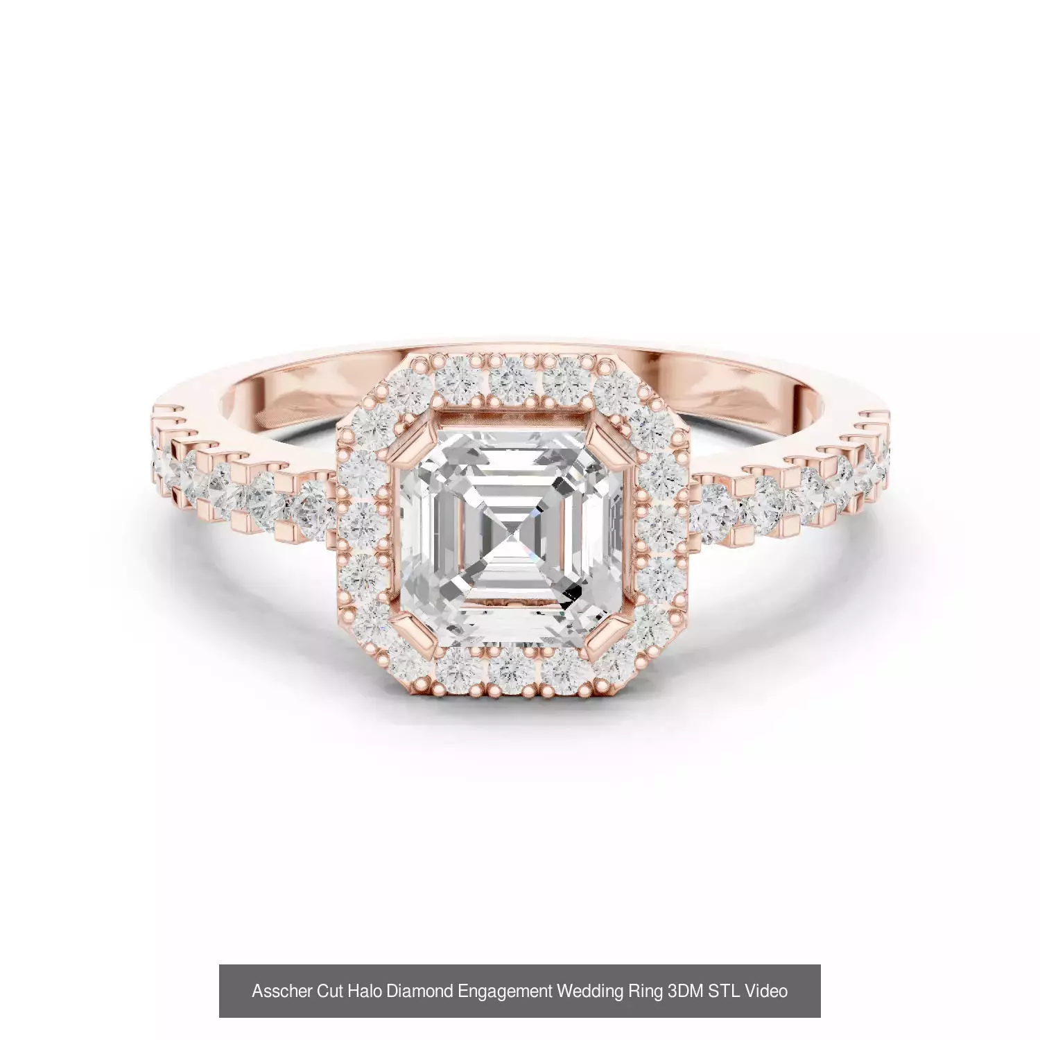 2138 All Diamond Rings 3DM STL FBX OBJ 3 Color Rendering Videos 3D Model Collection_201