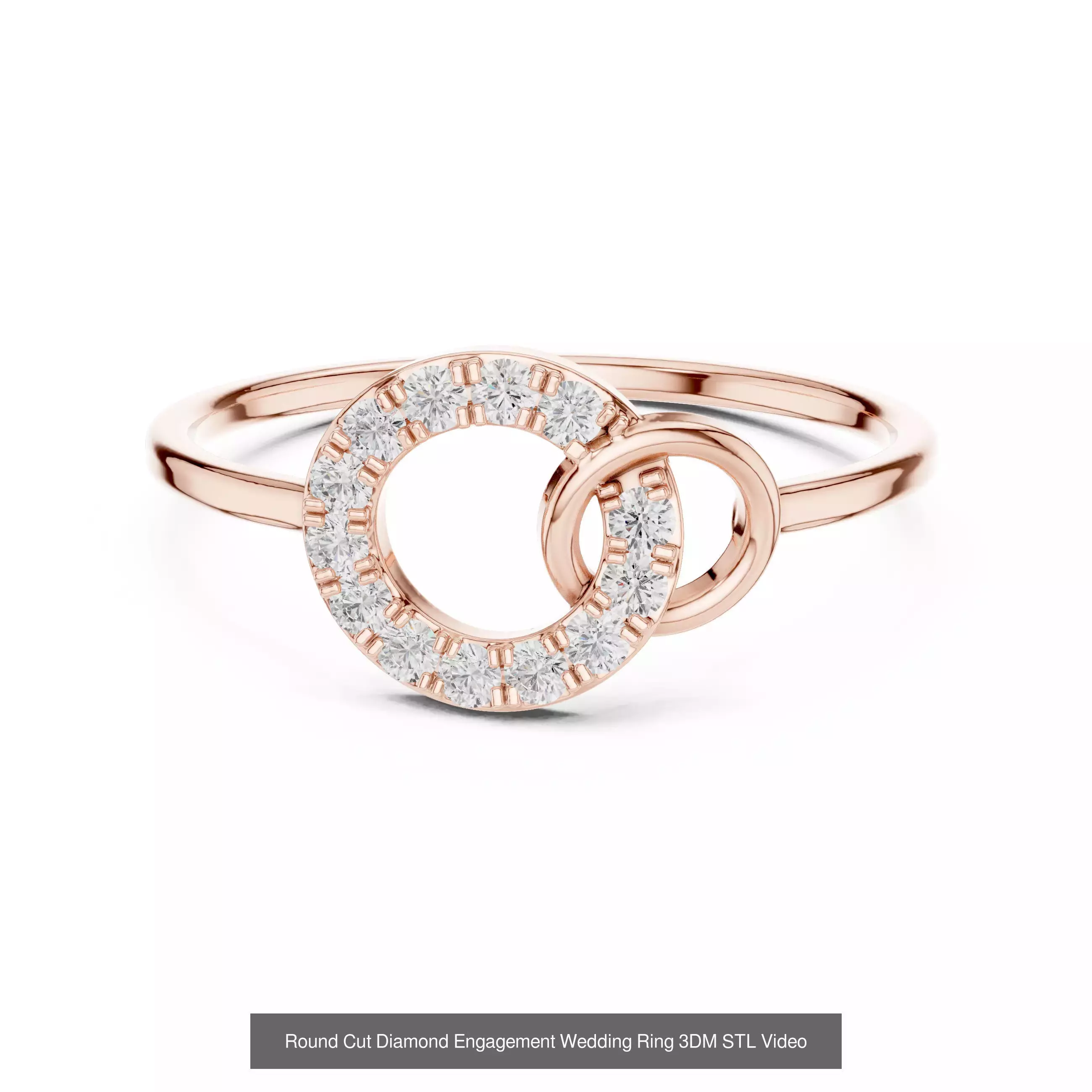 2138 All Diamond Rings 3DM STL FBX OBJ 3 Color Rendering Videos 3D Model Collection_301