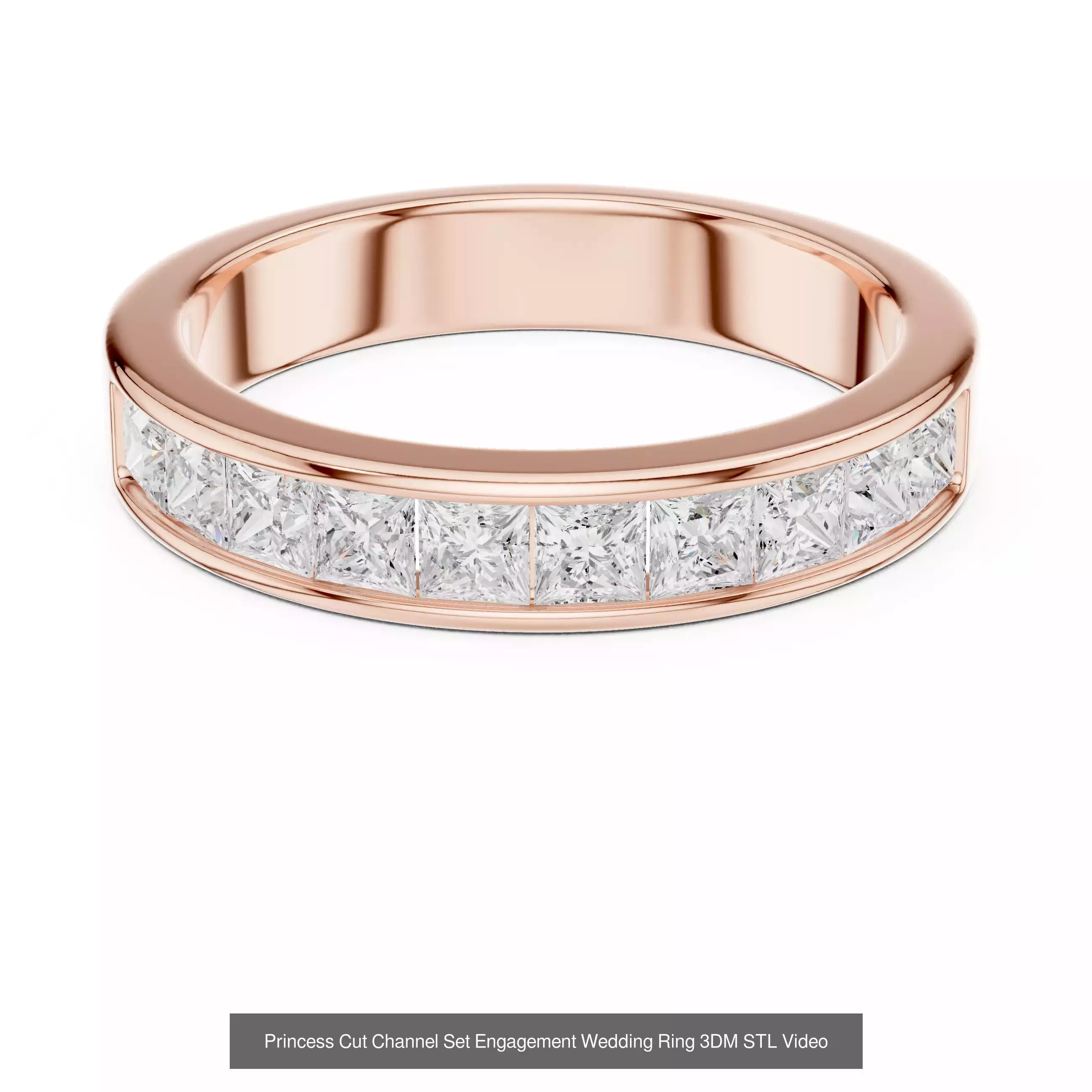 2138 All Diamond Rings 3DM STL FBX OBJ 3 Color Rendering Videos 3D Model Collection_349