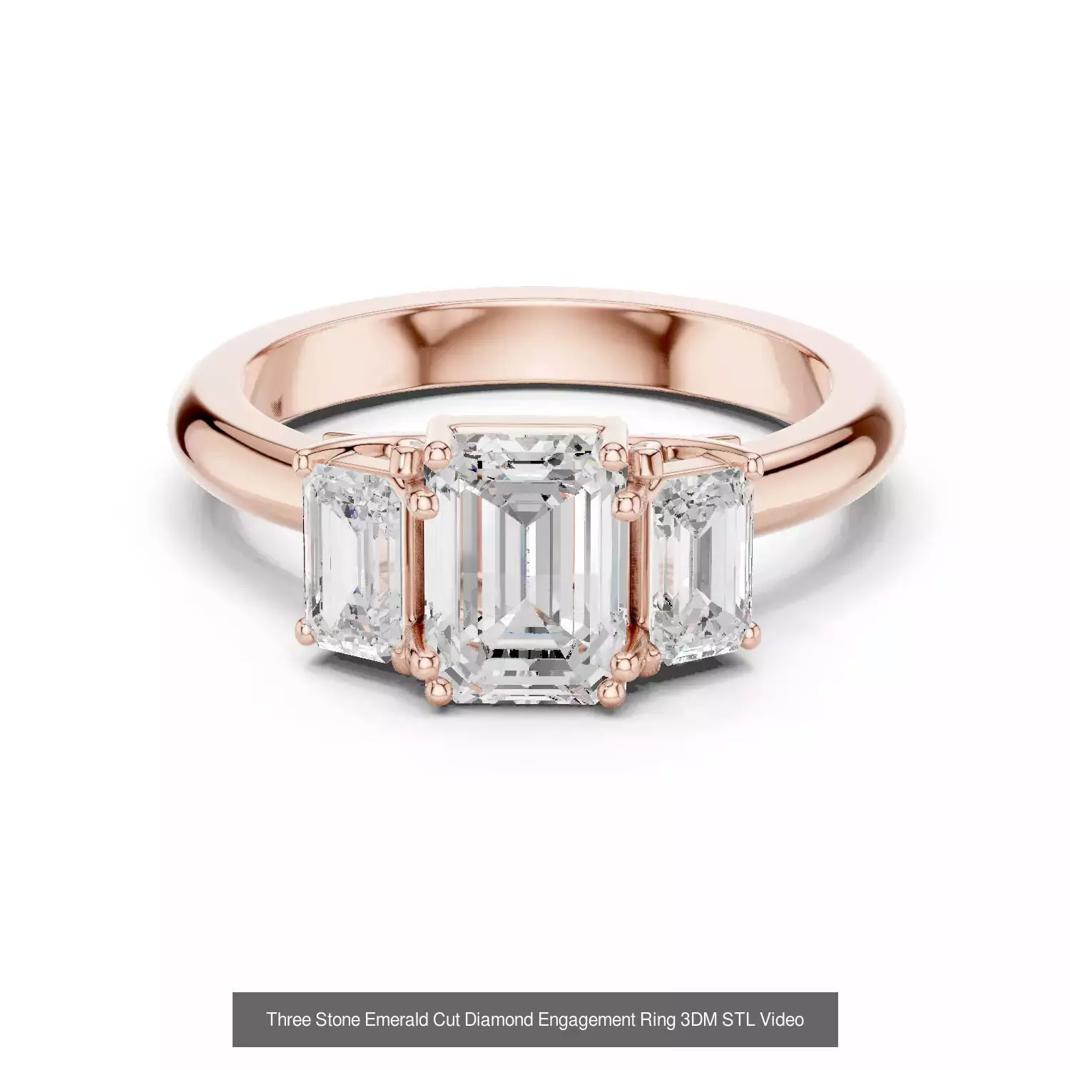 2138 All Diamond Rings 3DM STL FBX OBJ 3 Color Rendering Videos 3D Model Collection_379