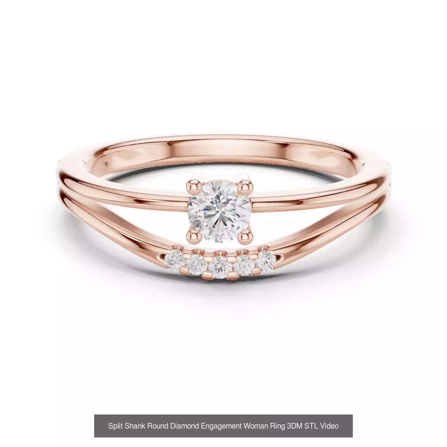 2138 All Diamond Rings 3DM STL FBX OBJ 3 Color Rendering Videos 3D Model Collection_226