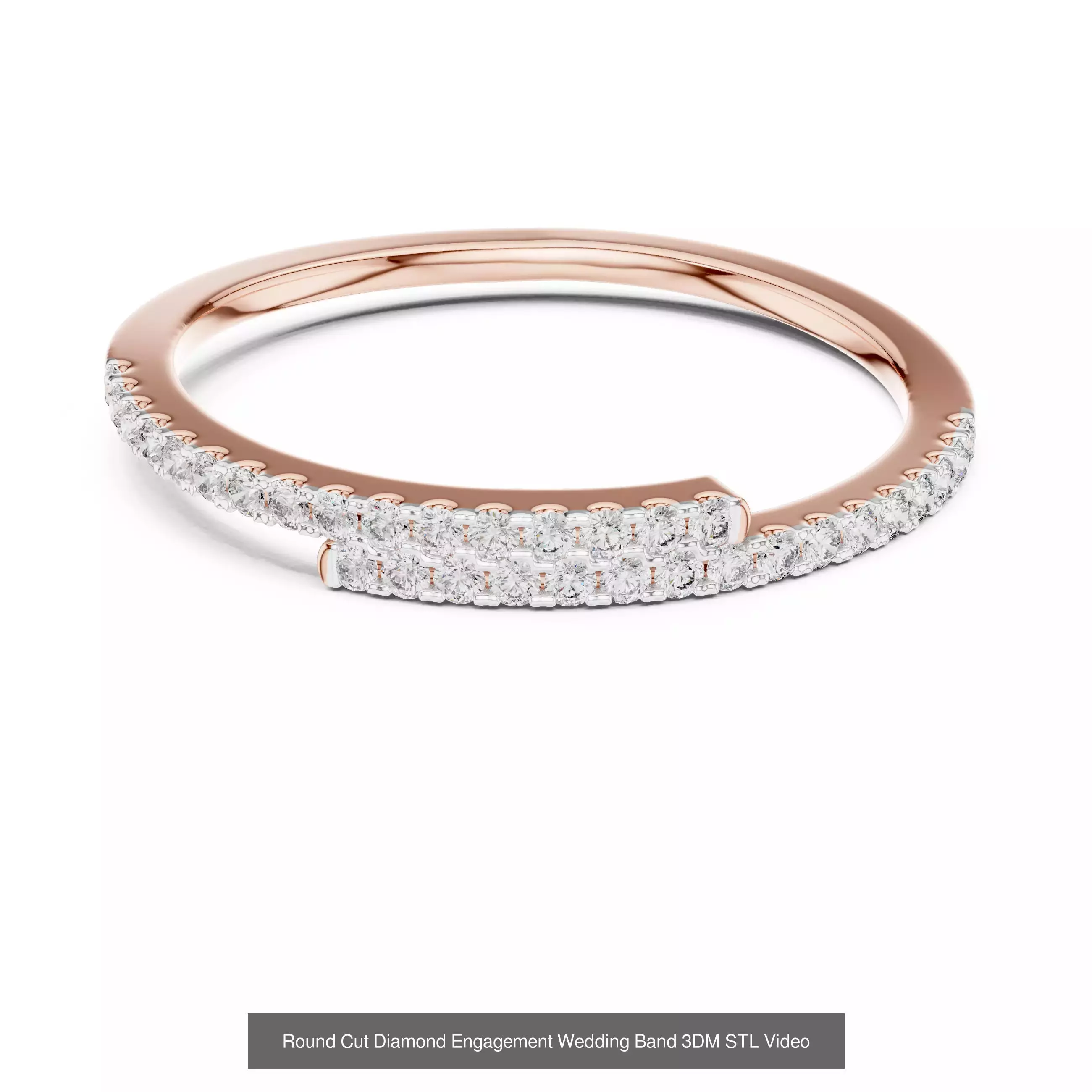 2138 All Diamond Rings 3DM STL FBX OBJ 3 Color Rendering Videos 3D Model Collection_187