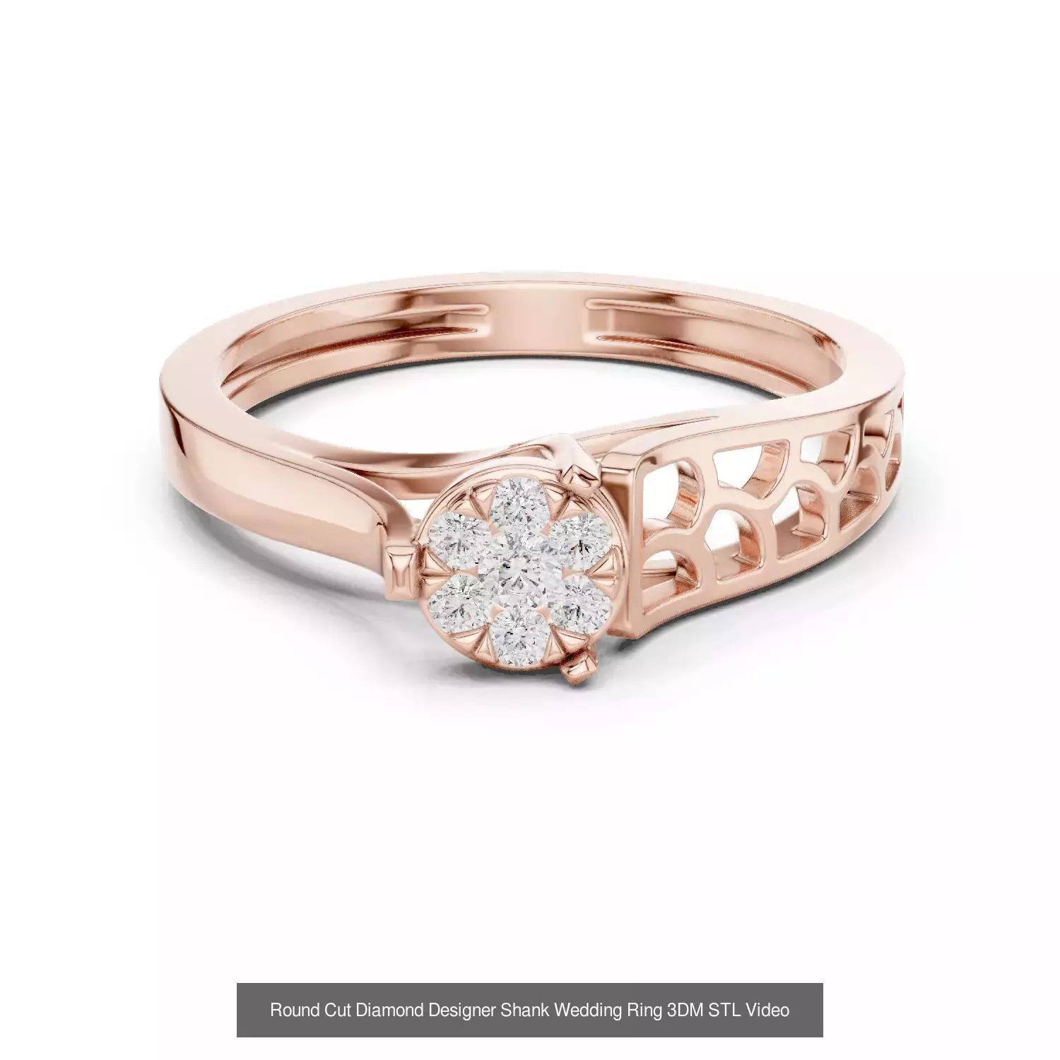 2138 All Diamond Rings 3DM STL FBX OBJ 3 Color Rendering Videos 3D Model Collection_222