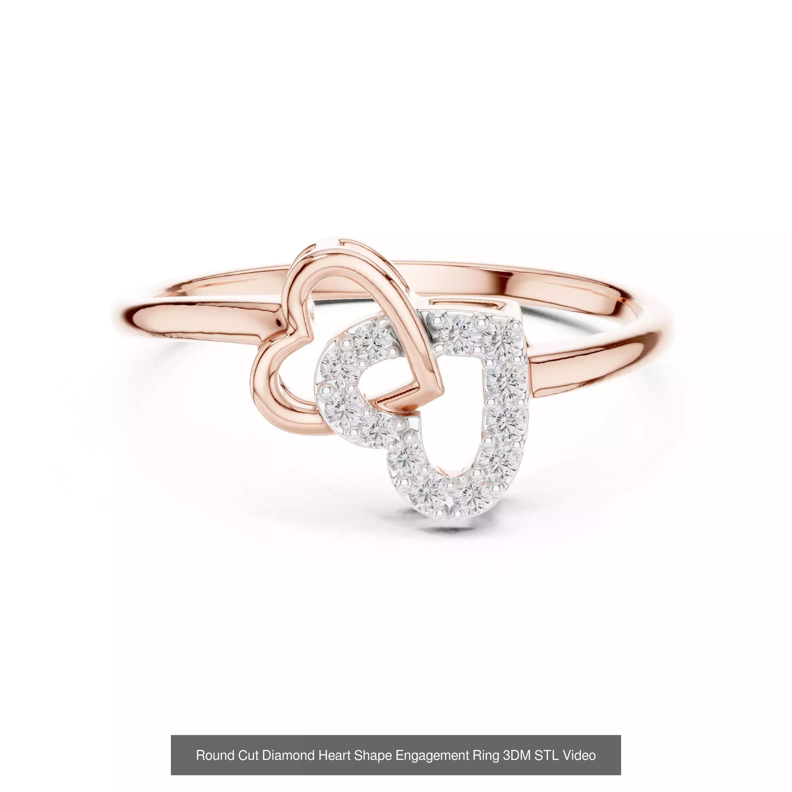 2138 All Diamond Rings 3DM STL FBX OBJ 3 Color Rendering Videos 3D Model Collection_196