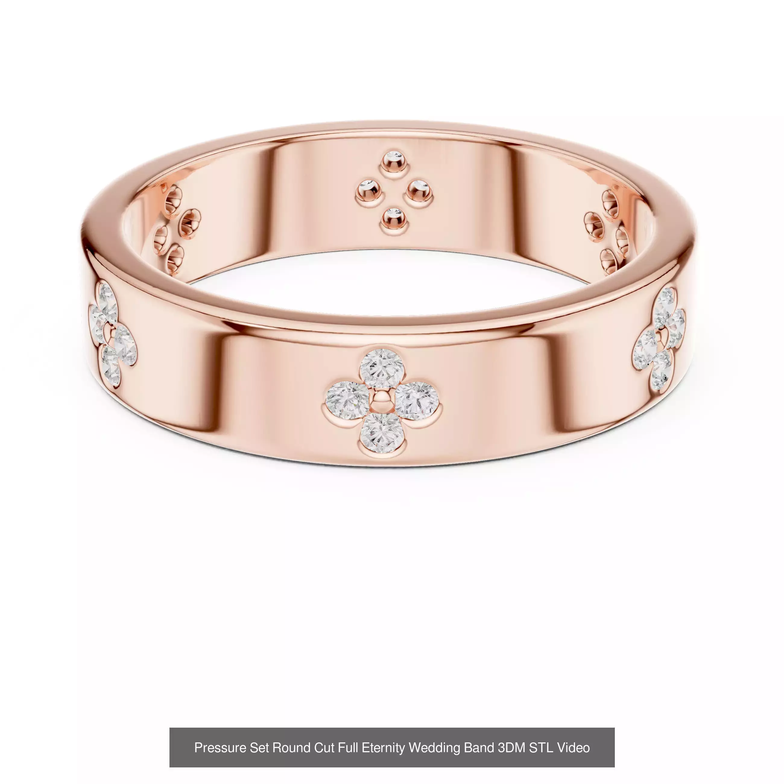 2138 All Diamond Rings 3DM STL FBX OBJ 3 Color Rendering Videos 3D Model Collection_354