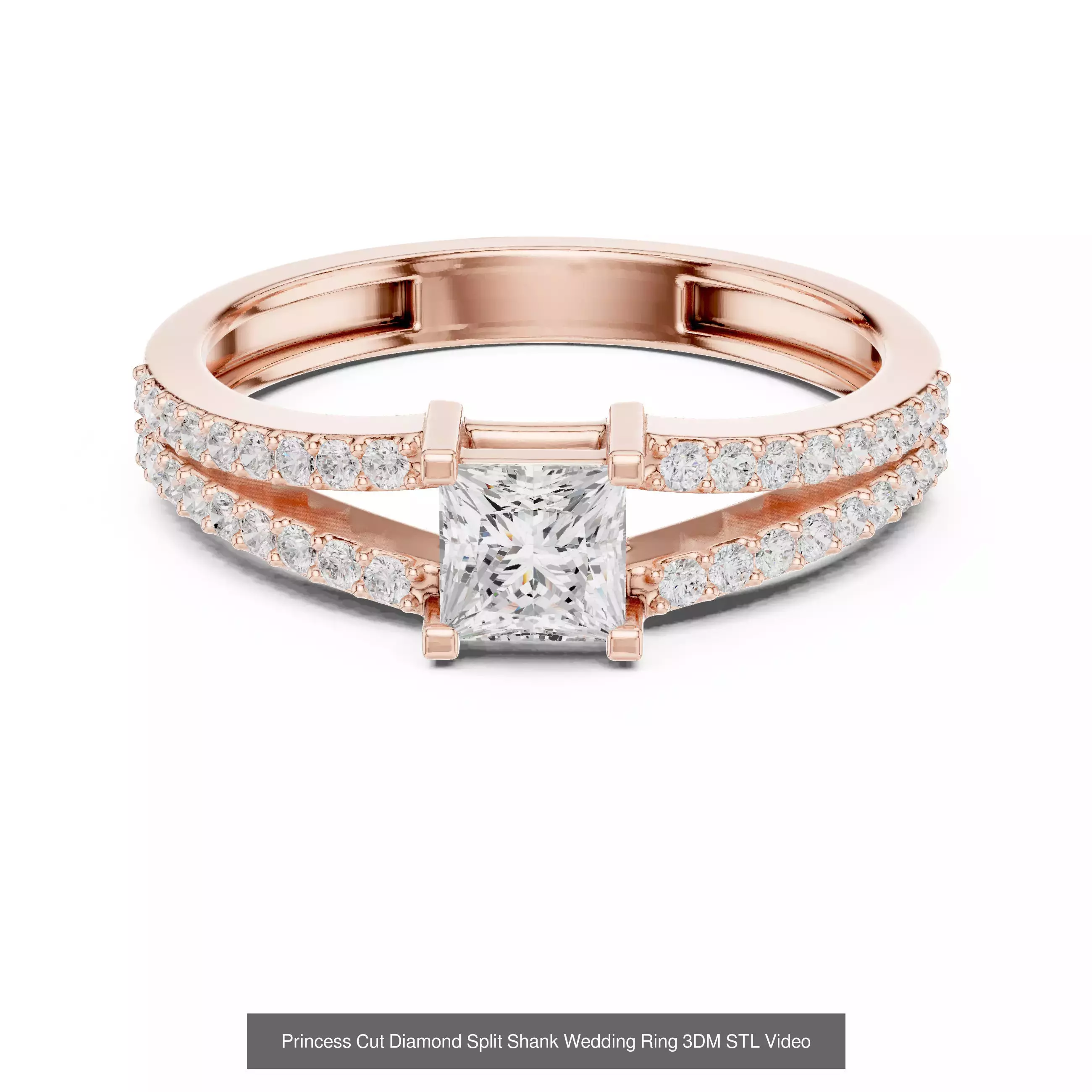 2138 All Diamond Rings 3DM STL FBX OBJ 3 Color Rendering Videos 3D Model Collection_327