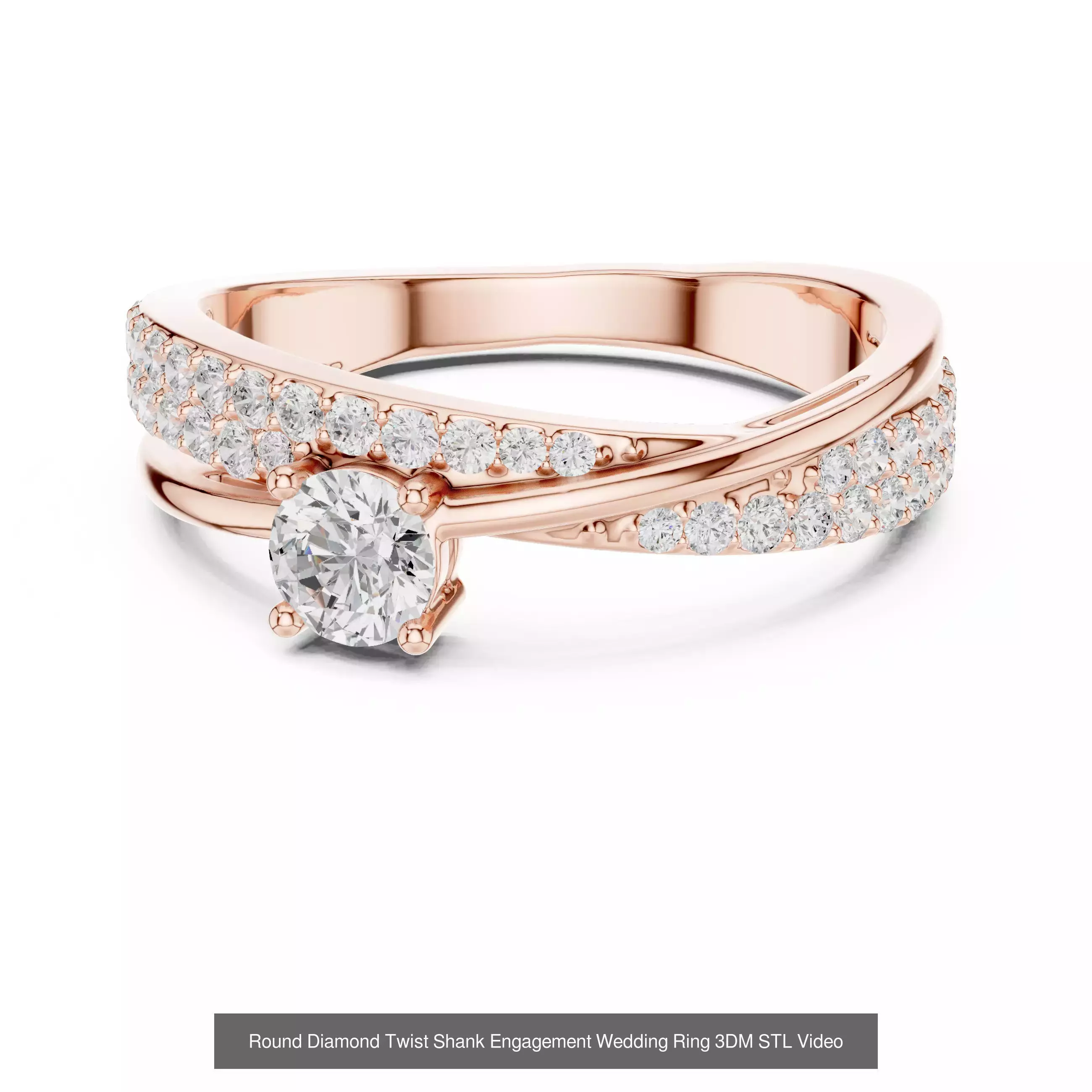 2138 All Diamond Rings 3DM STL FBX OBJ 3 Color Rendering Videos 3D Model Collection_251