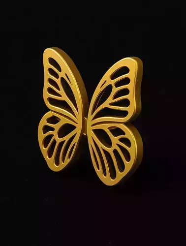 Gold butterfly