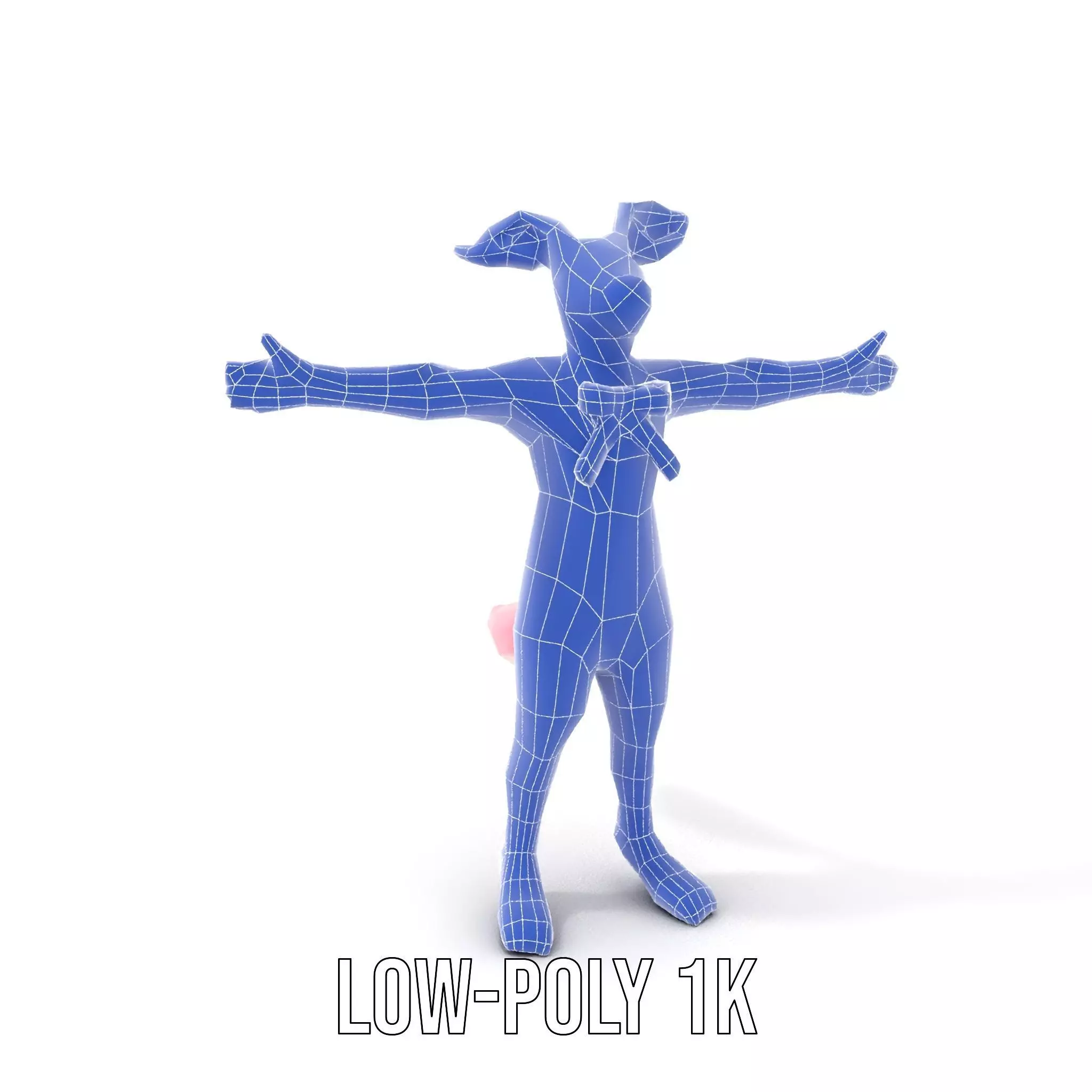 Pink Bunny Costume model pack Low-poly 3D model_17