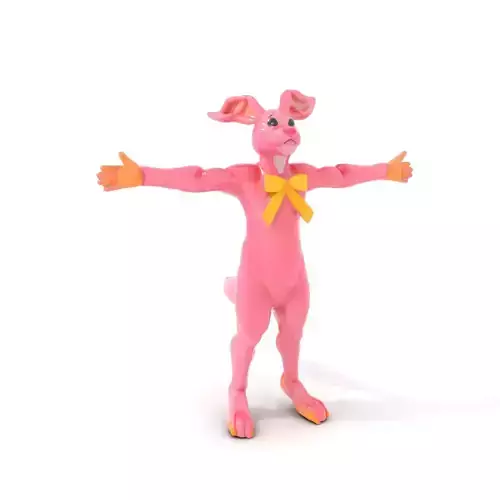 Pink Bunny Costume model pack Low-poly 3D model