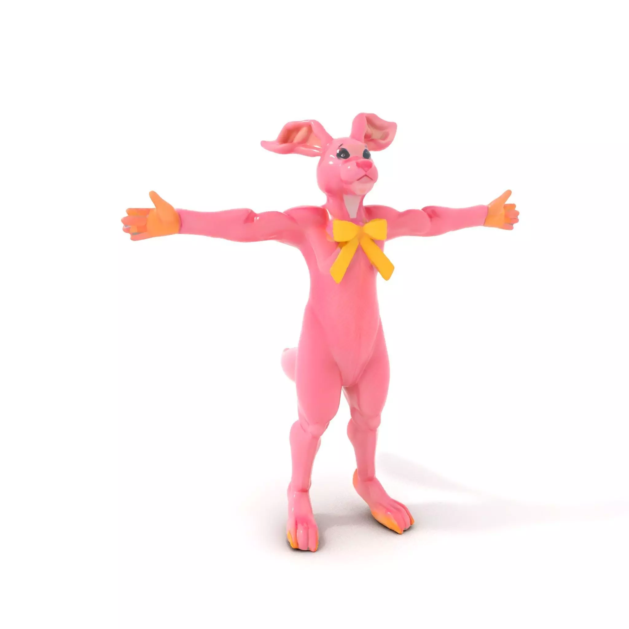Pink Bunny Costume model pack Low-poly 3D model_0