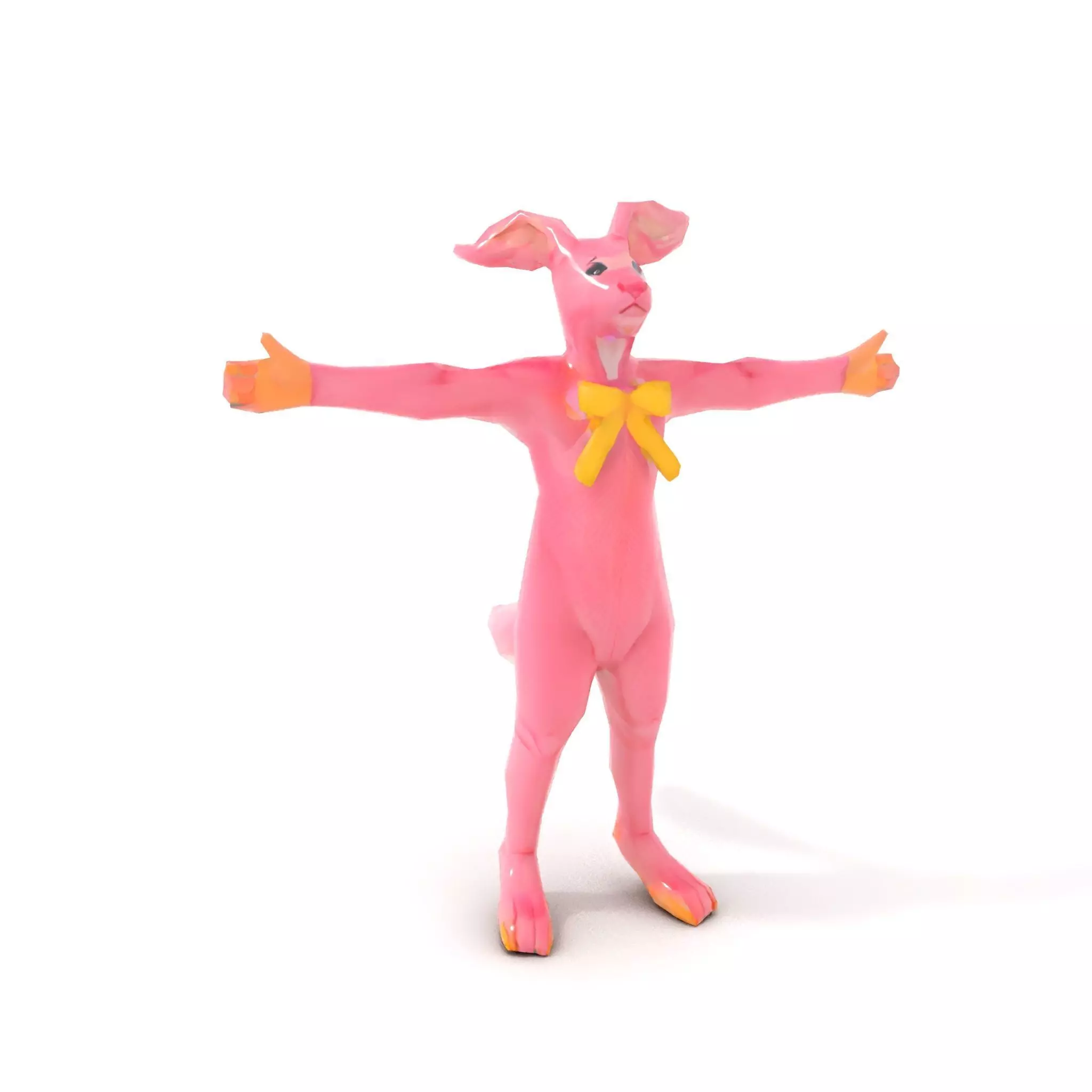 Pink Bunny Costume model pack Low-poly 3D model_8