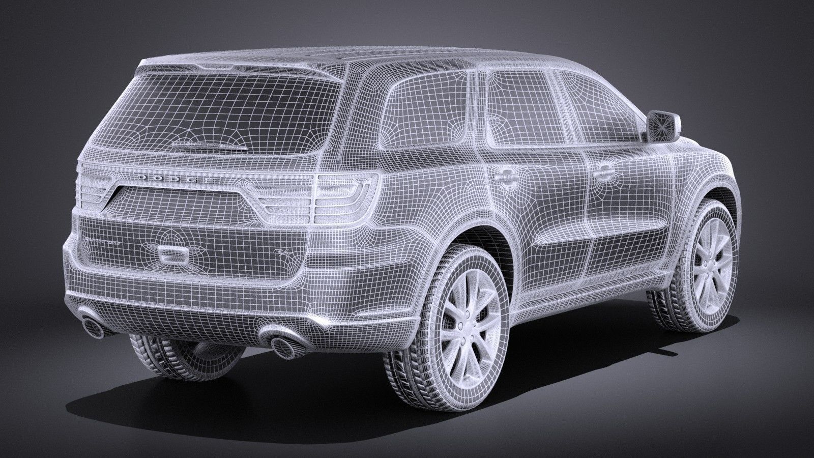 Dodge Durango 2014 VRAY 3D model_13