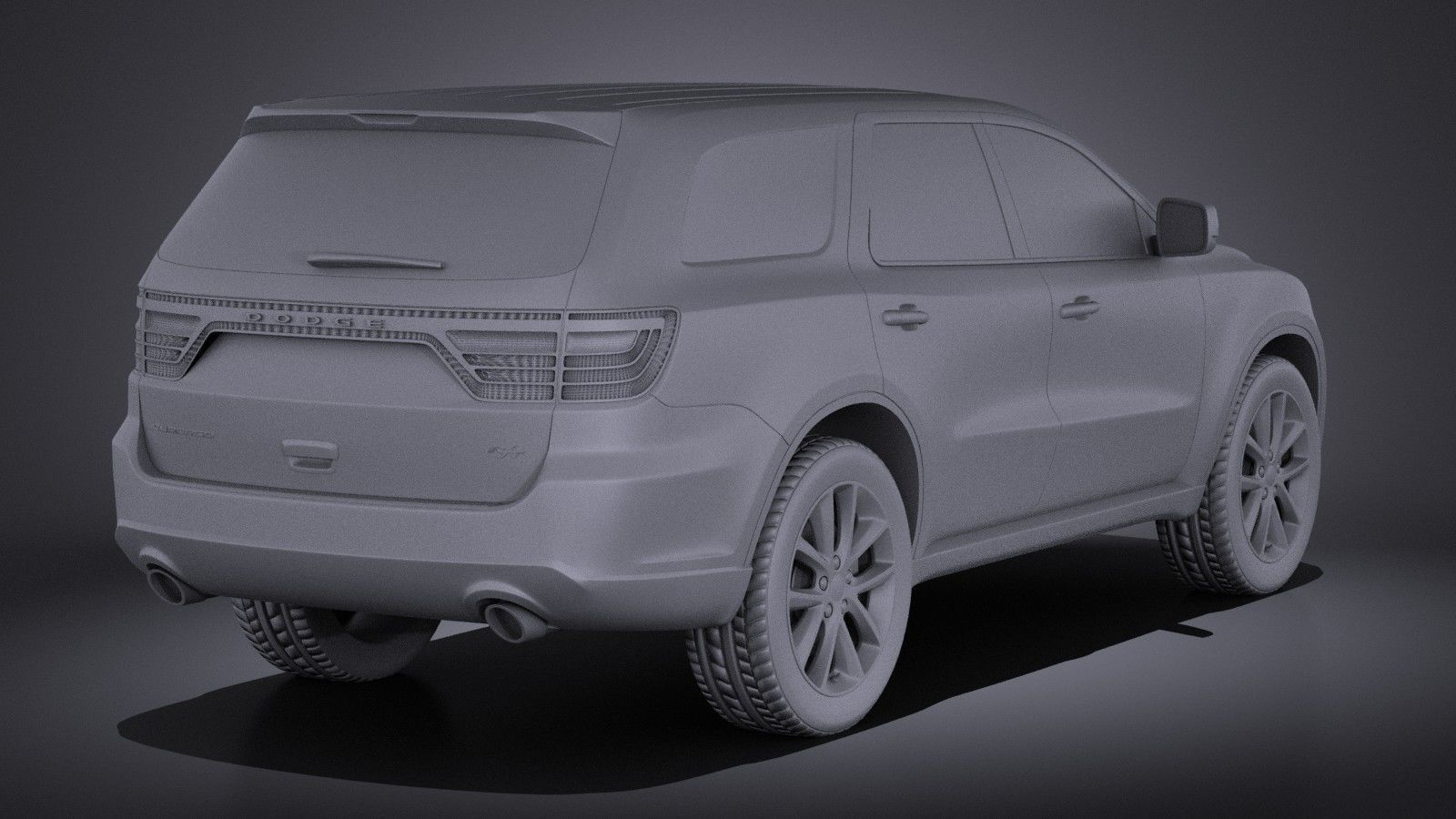 Dodge Durango 2014 VRAY 3D model_11