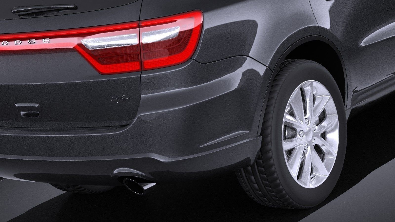 Dodge Durango 2014 VRAY 3D model_3