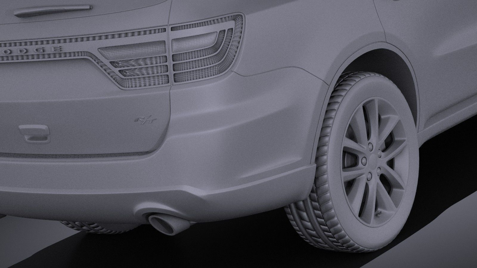 Dodge Durango 2014 VRAY 3D model_10