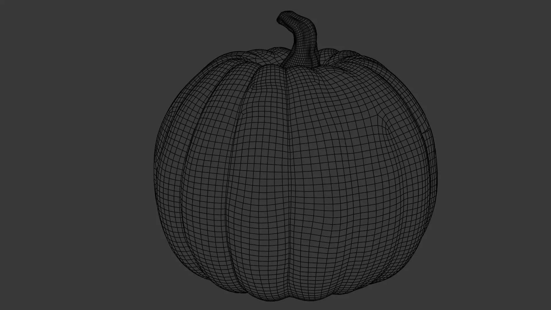 Evil pumpkin Low-poly 3D model_25